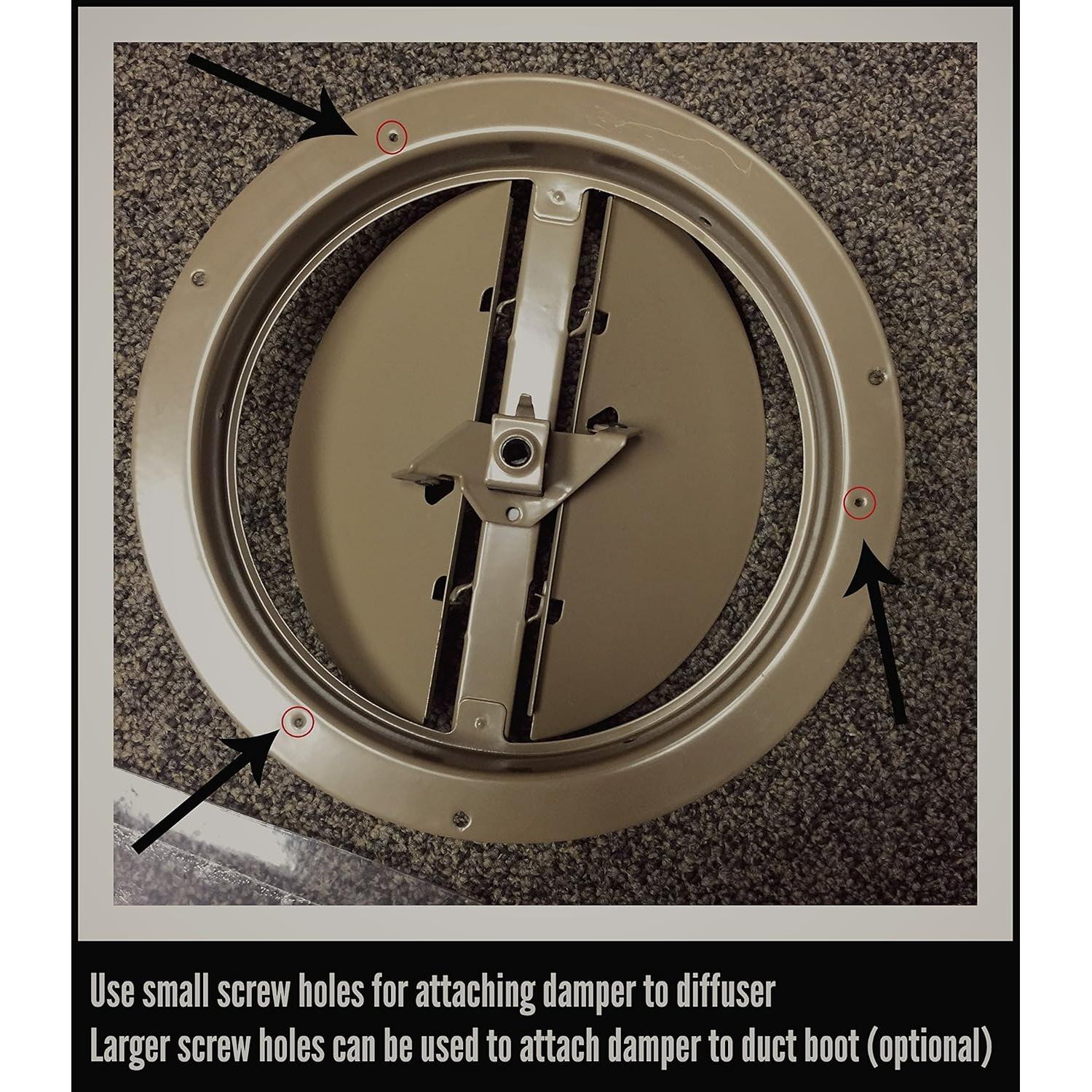 Compensador de Techo Accord Ventilation ABCDBRD08 20.32 cm Marrón