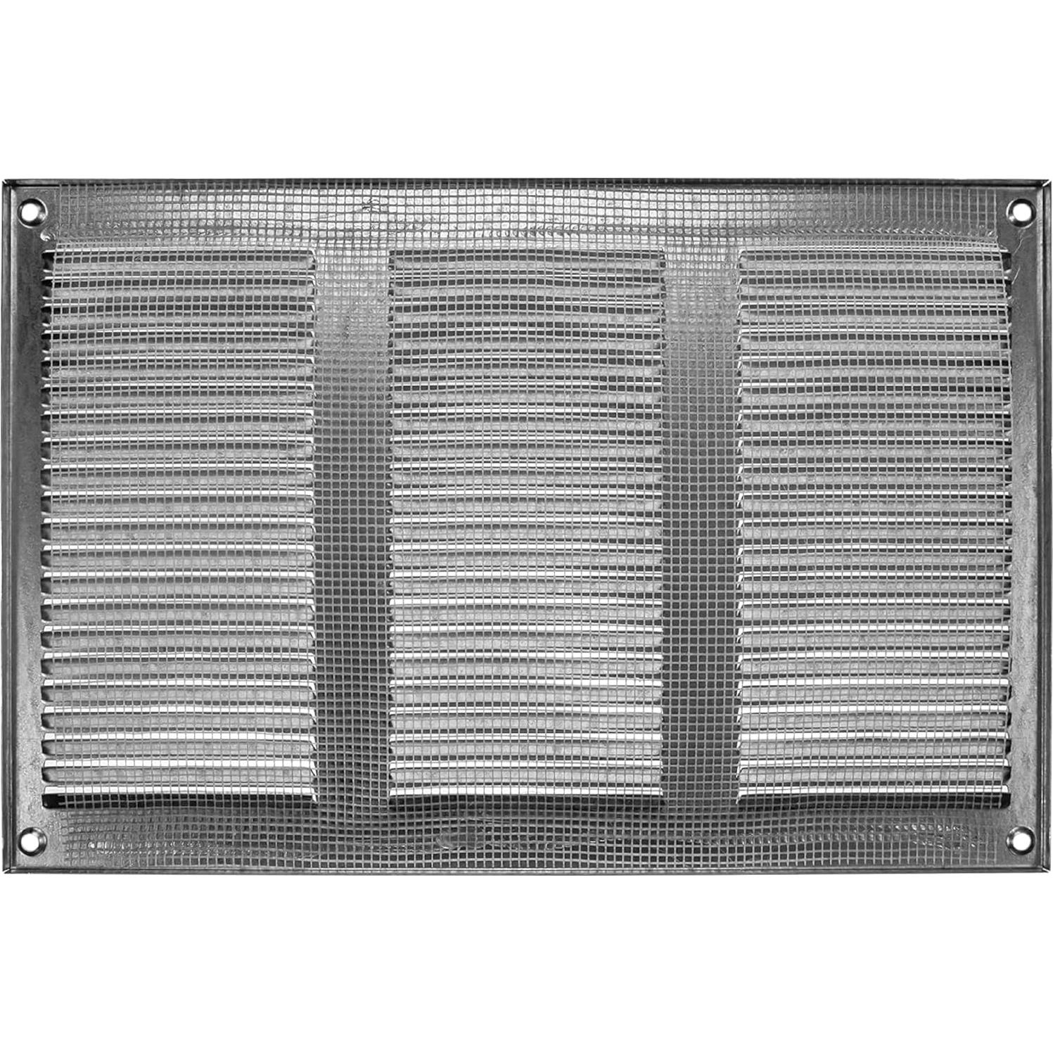 Cubierta de Ventilación Metal Galvanizado 30x20 cm - Paquete de 2