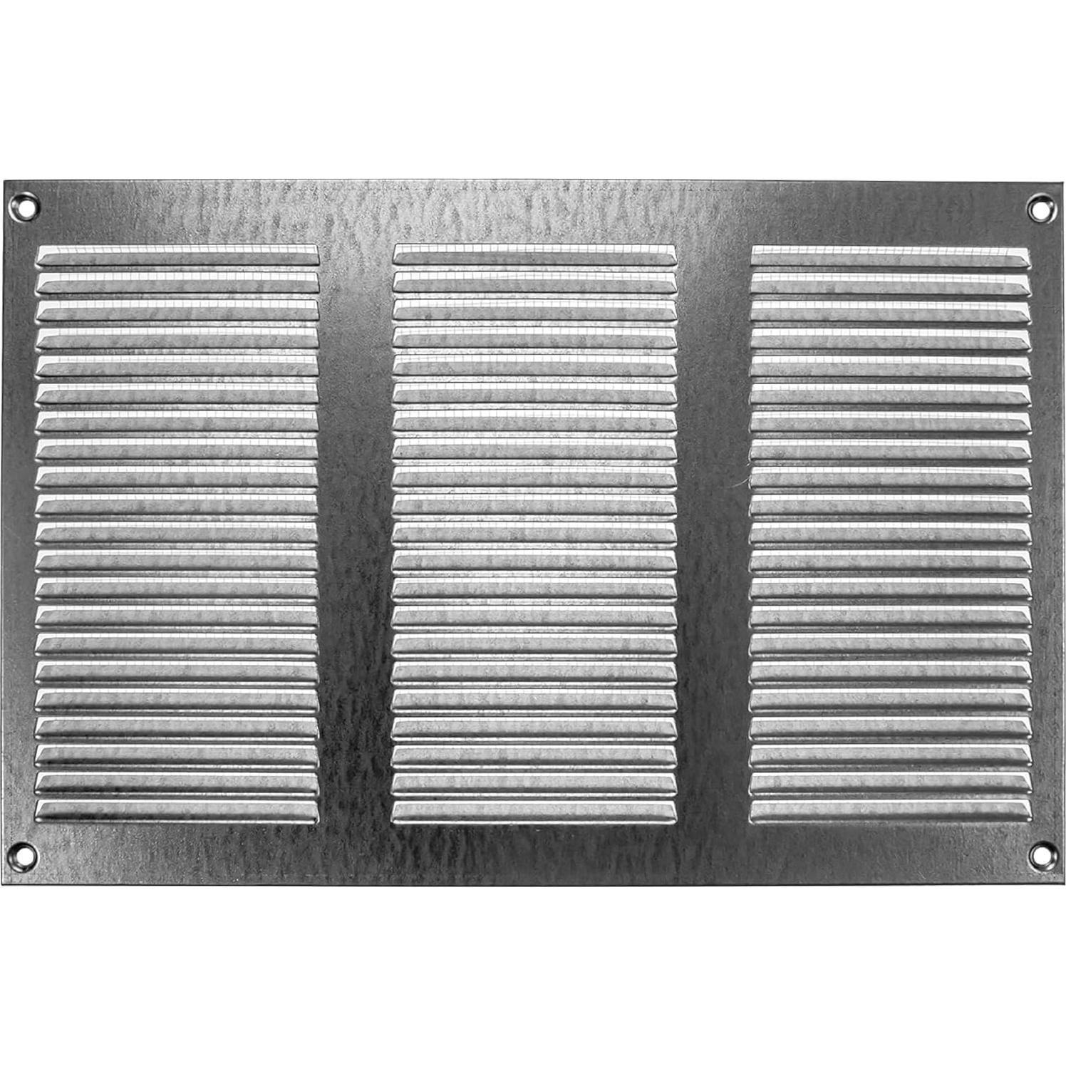 Cubierta de Ventilación Metal Galvanizado 30x20 cm - Paquete de 2