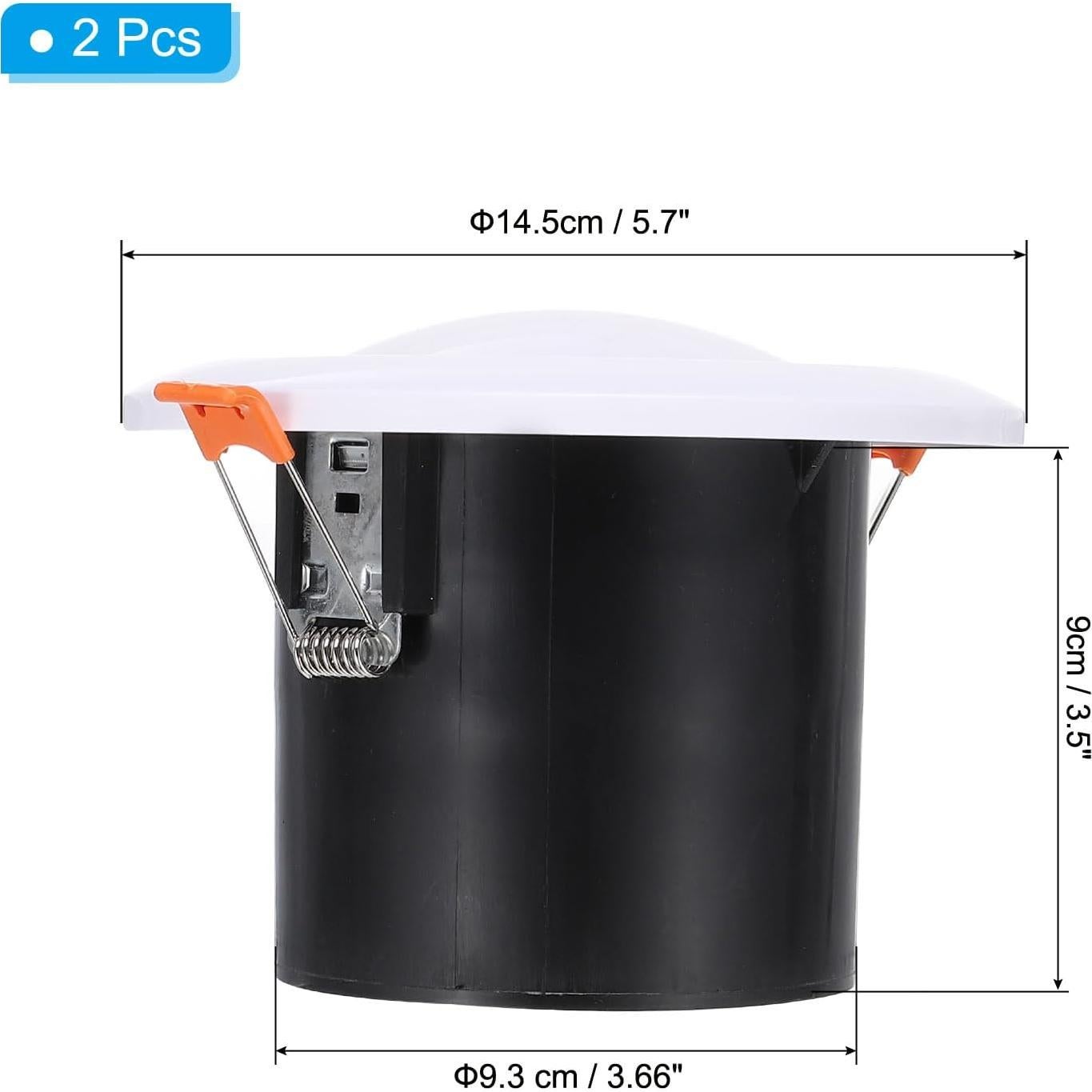 Ventilación Redonda Ajustable PATIKIL 10 cm 2pcs Blanco