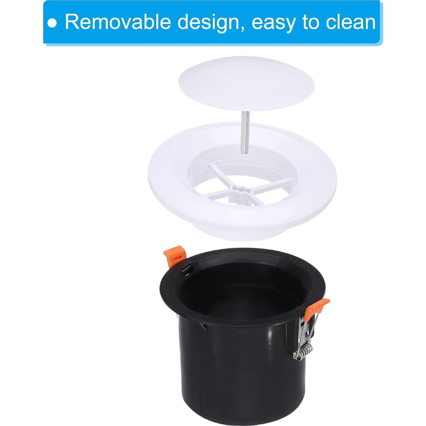 Ventilación Redonda Ajustable PATIKIL 10 cm 2pcs Blanco