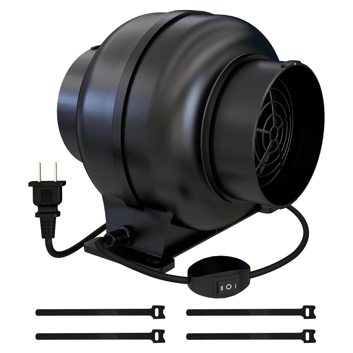 Ventilador de Conducto Inline Artibear 168 CFM 24W Negro
