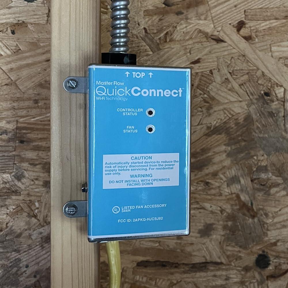 Ventilador de Ático GAF Master Flow 1450 CFM Wi-Fi Plata