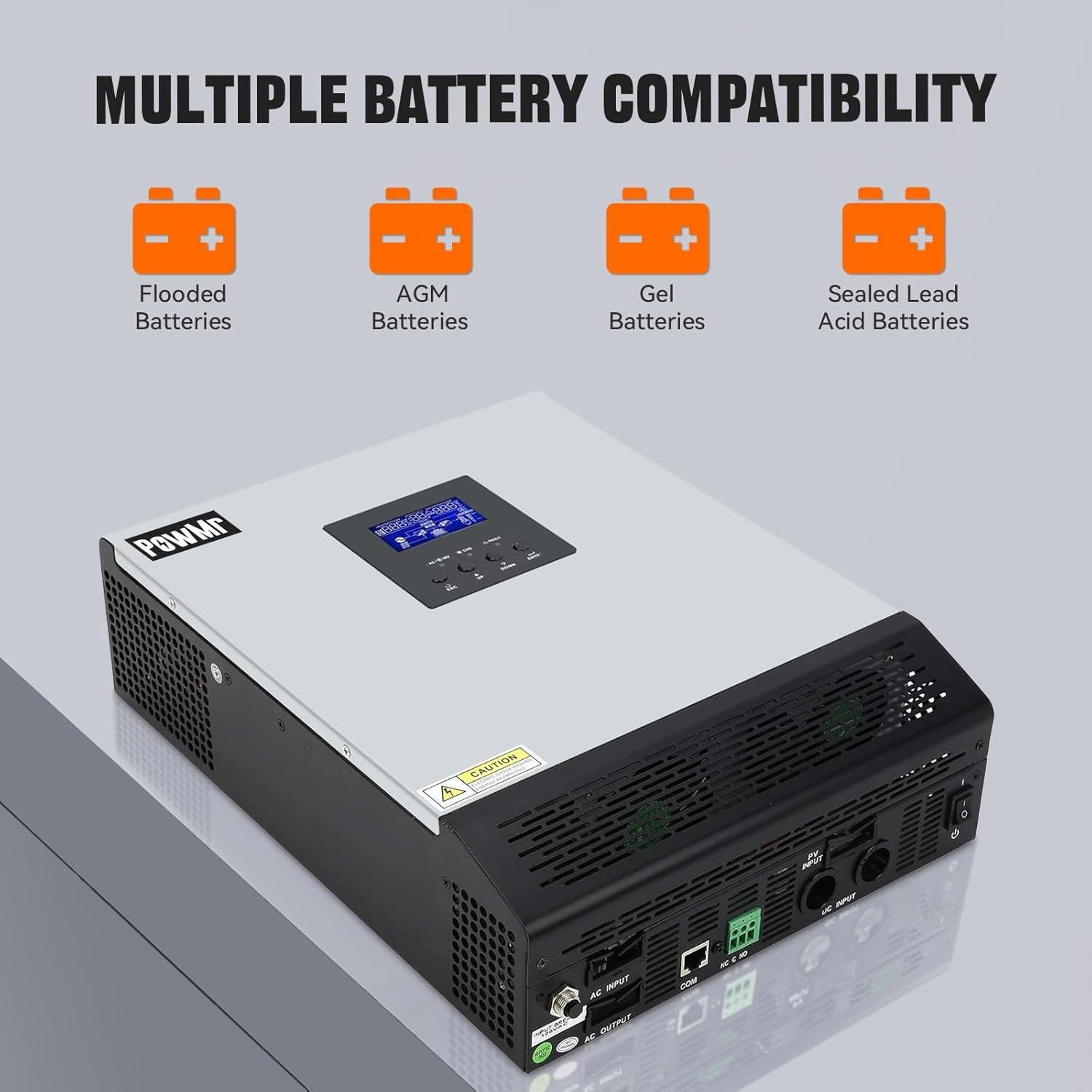 Inversor Solar PowMr 2400W 24VDC a 110V/120VAC Onda Pura