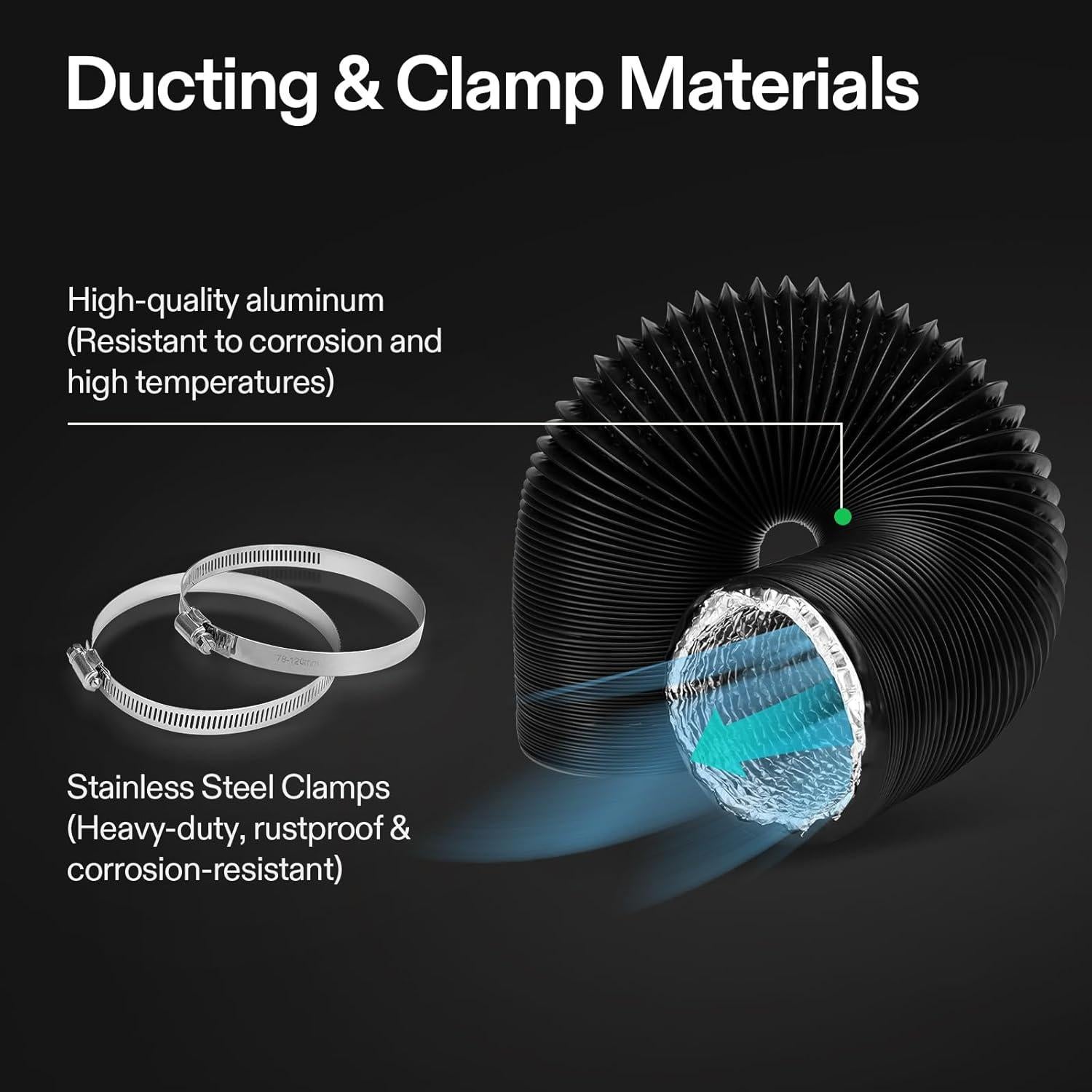 Kit de Ventilación VIVOSUN 4" con Ventilador 190 CFM y Filtro