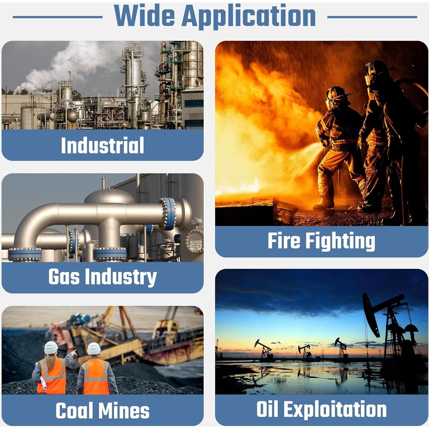 Detector de Gas Portátil Sooguard 4 en 1 con Alarma y Pantalla LCD