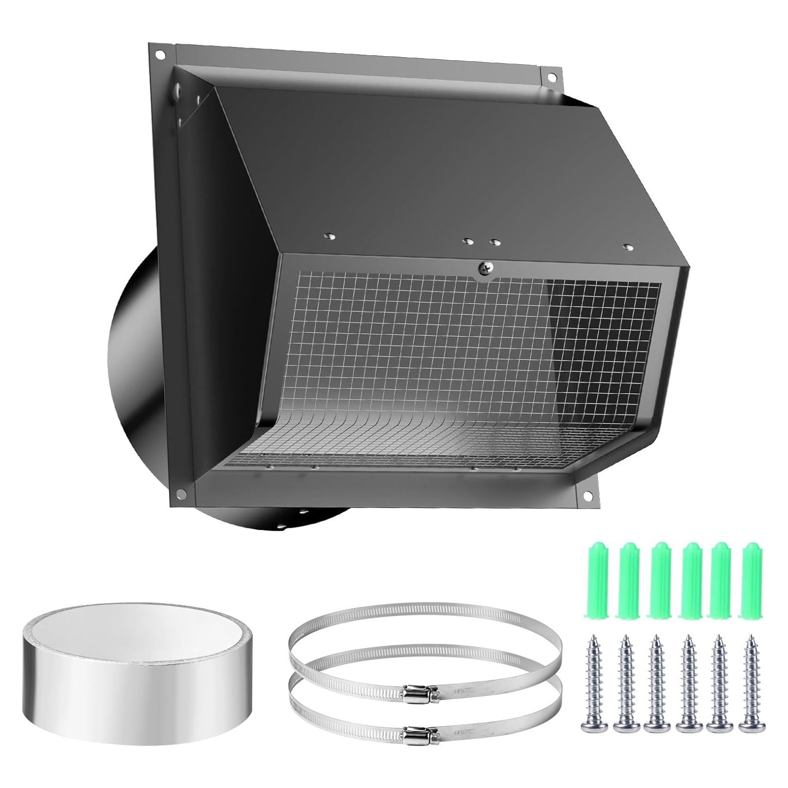 Tapa de Ventilación de Pared Kylazer 6 Pulgadas con Capucha