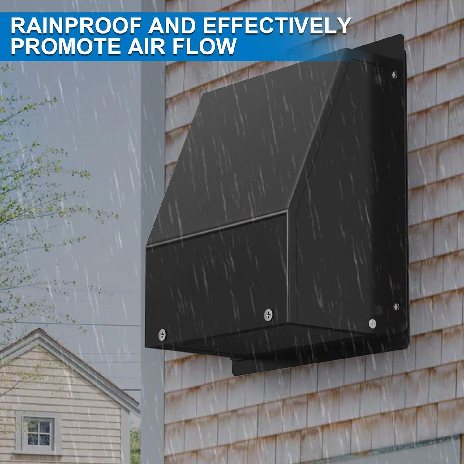 Ventilación de Pared 8" GTACASS con Capucha y Compensador