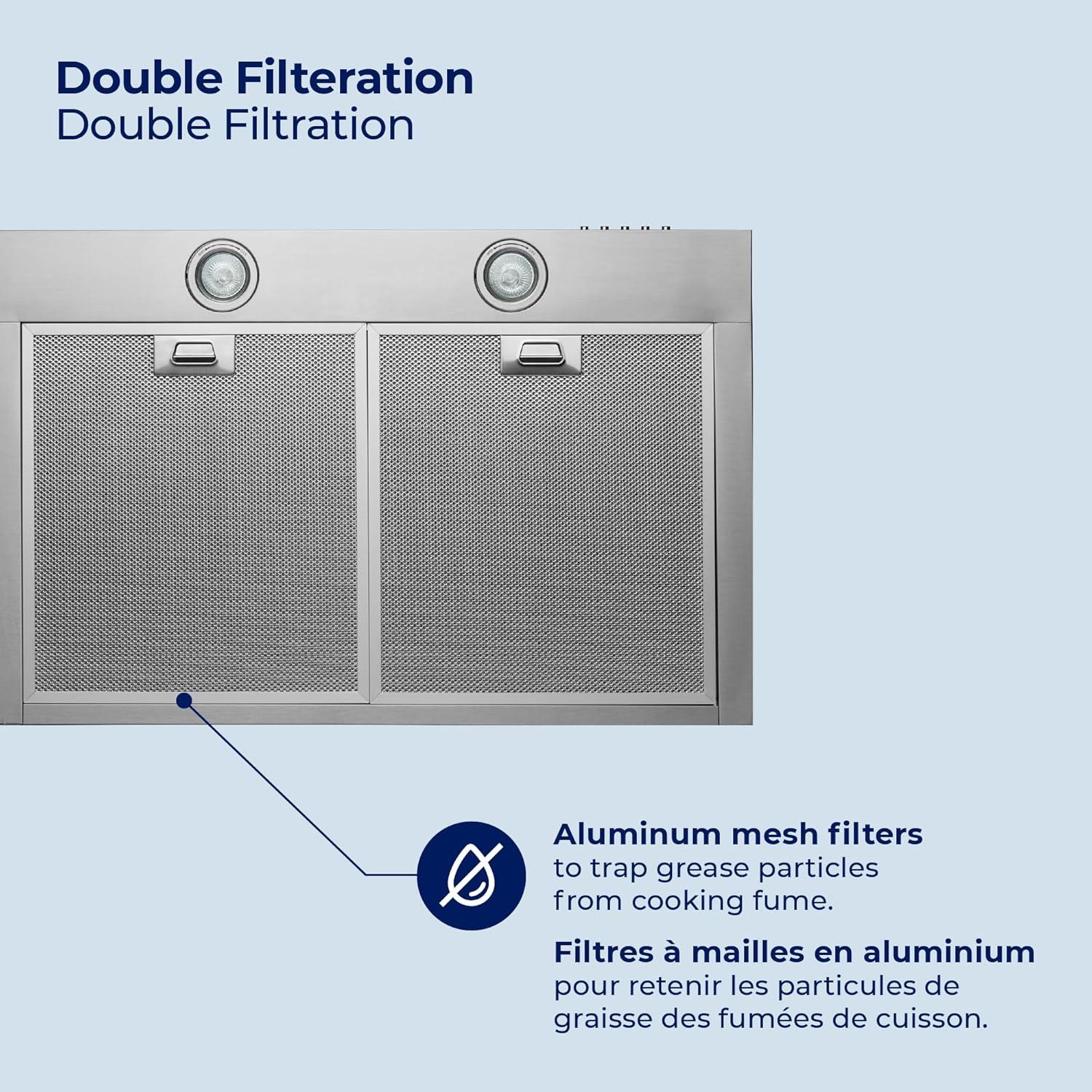 Campana Extractora de Pared Hauslane WM-530 76.2 cm Blanca Mate