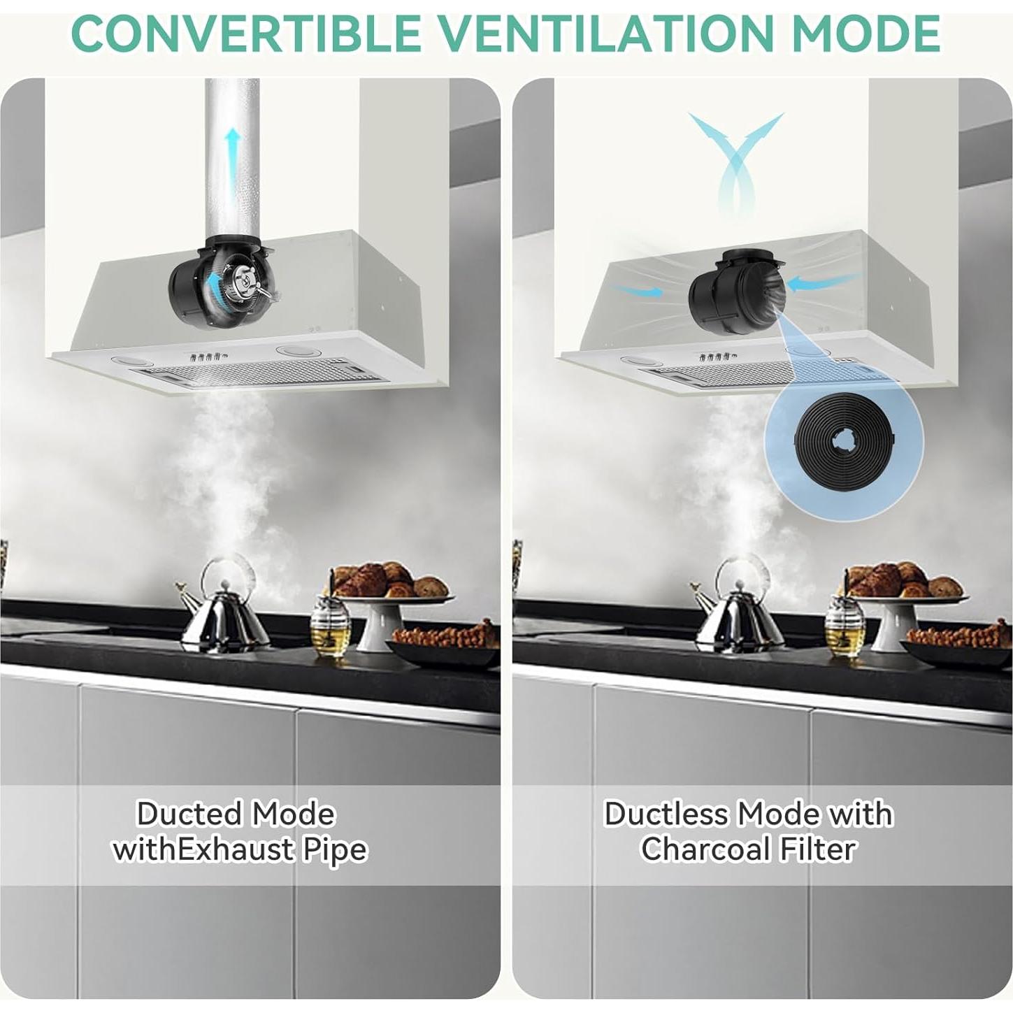 Campana Extractora KENDRAJA 23.6" Acero Inoxidable 400 CFM