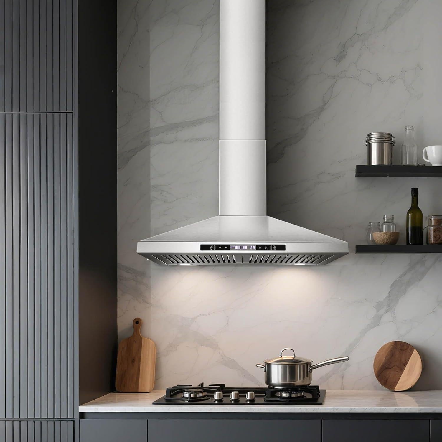 Extensión Chimenea Acero Inoxidable SNDOAS GD24 80 cm Plata