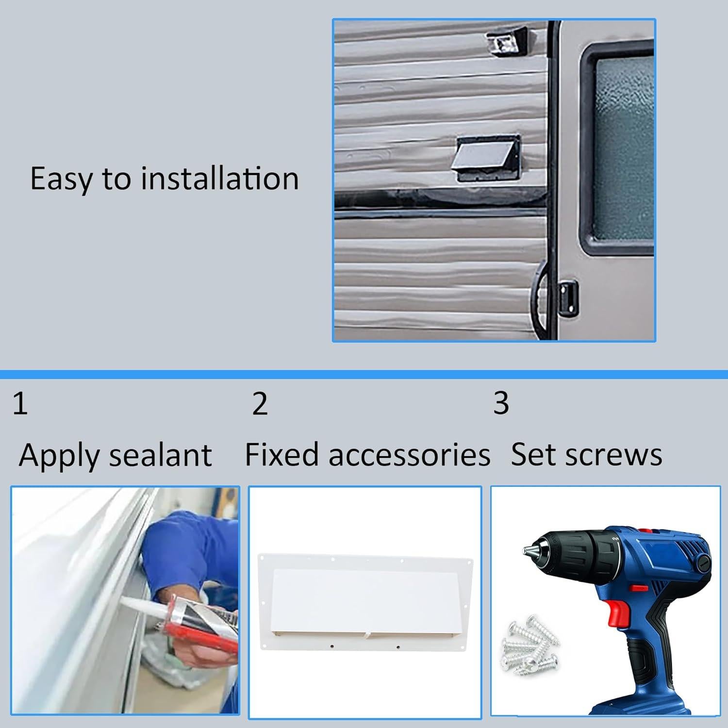 Cubierta de Ventilación de Escape X-Haibei BT0005-B Blanca