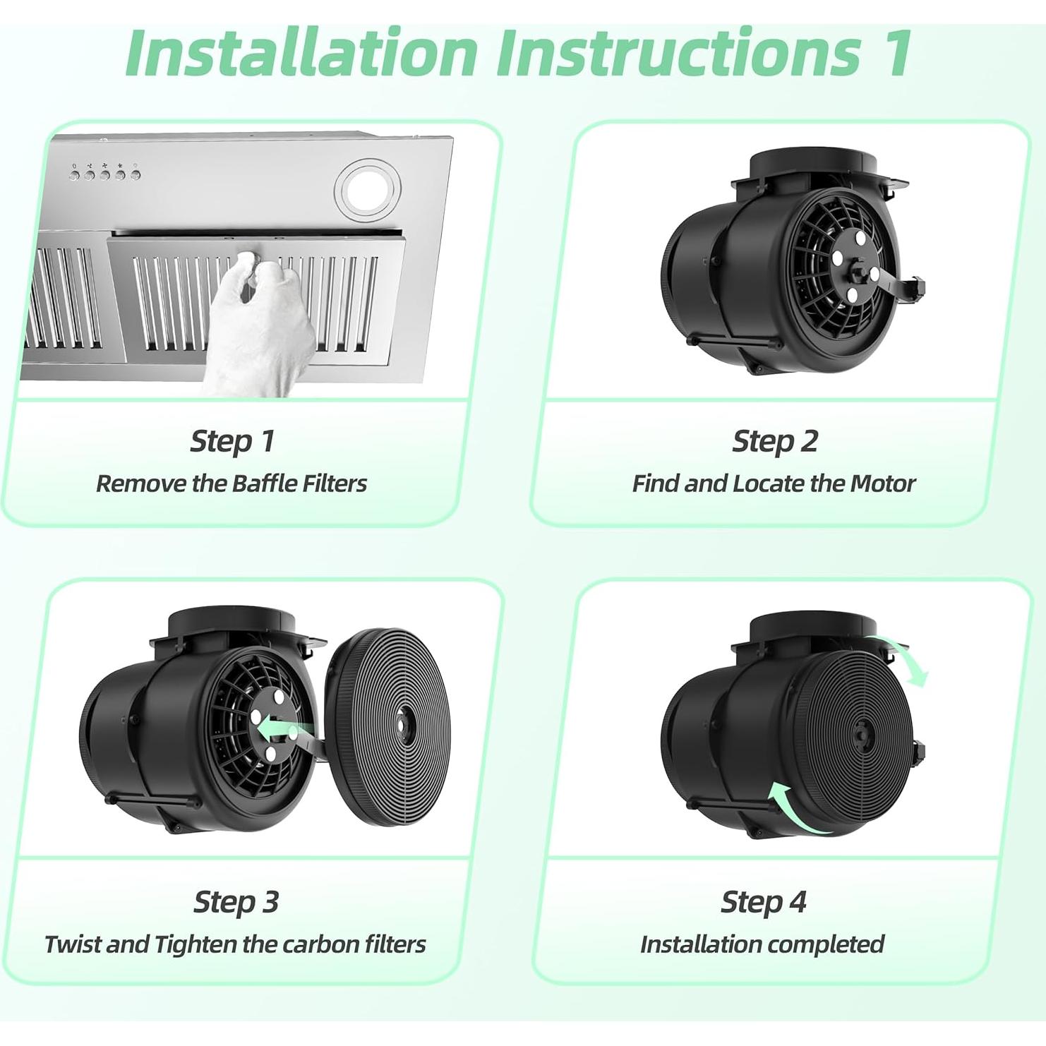 Filtro de Carbón Activado FIREGAS CC170 - 2 Pzs para Campana