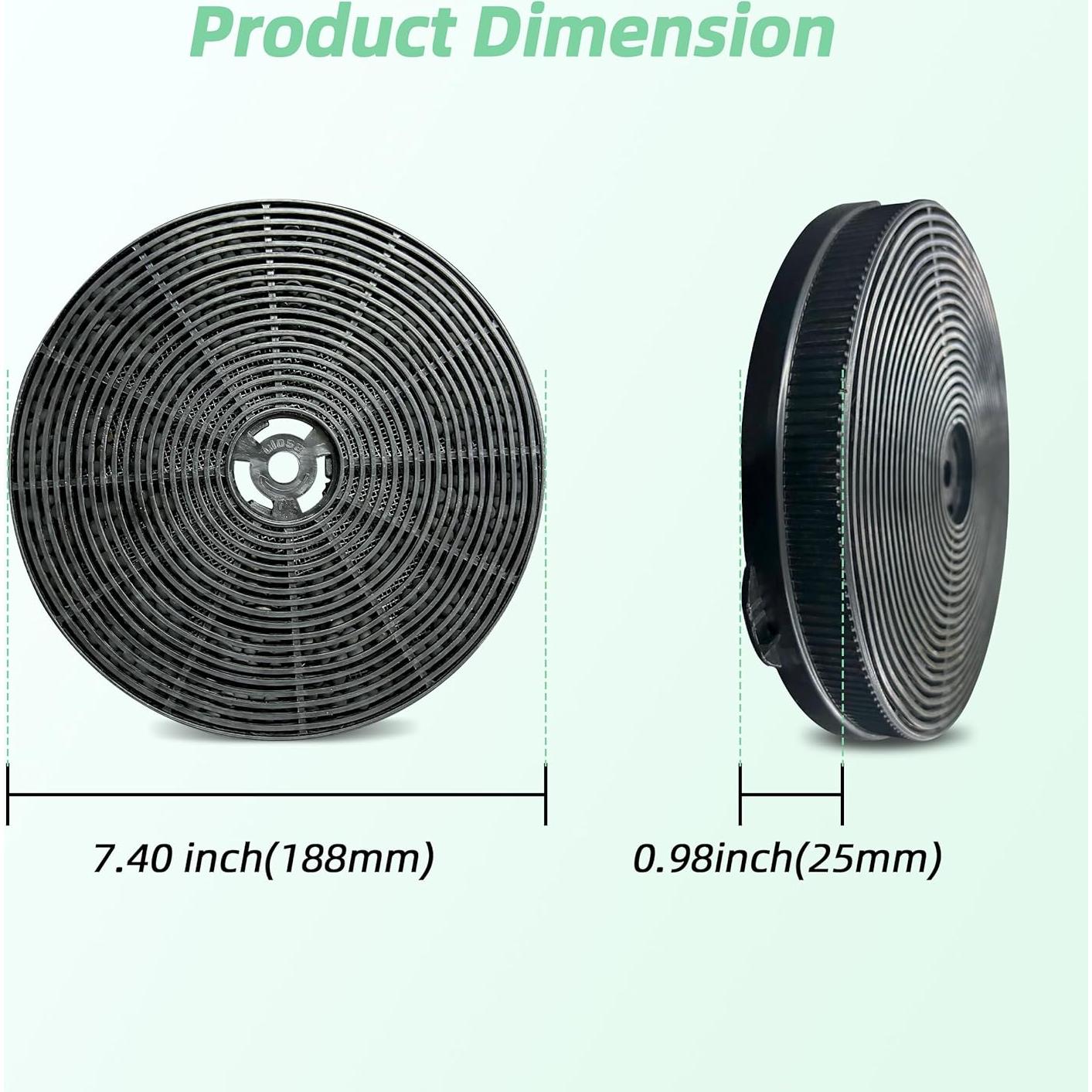 Filtro de Carbón Activado FIREGAS CC170 - 2 Pzs para Campana