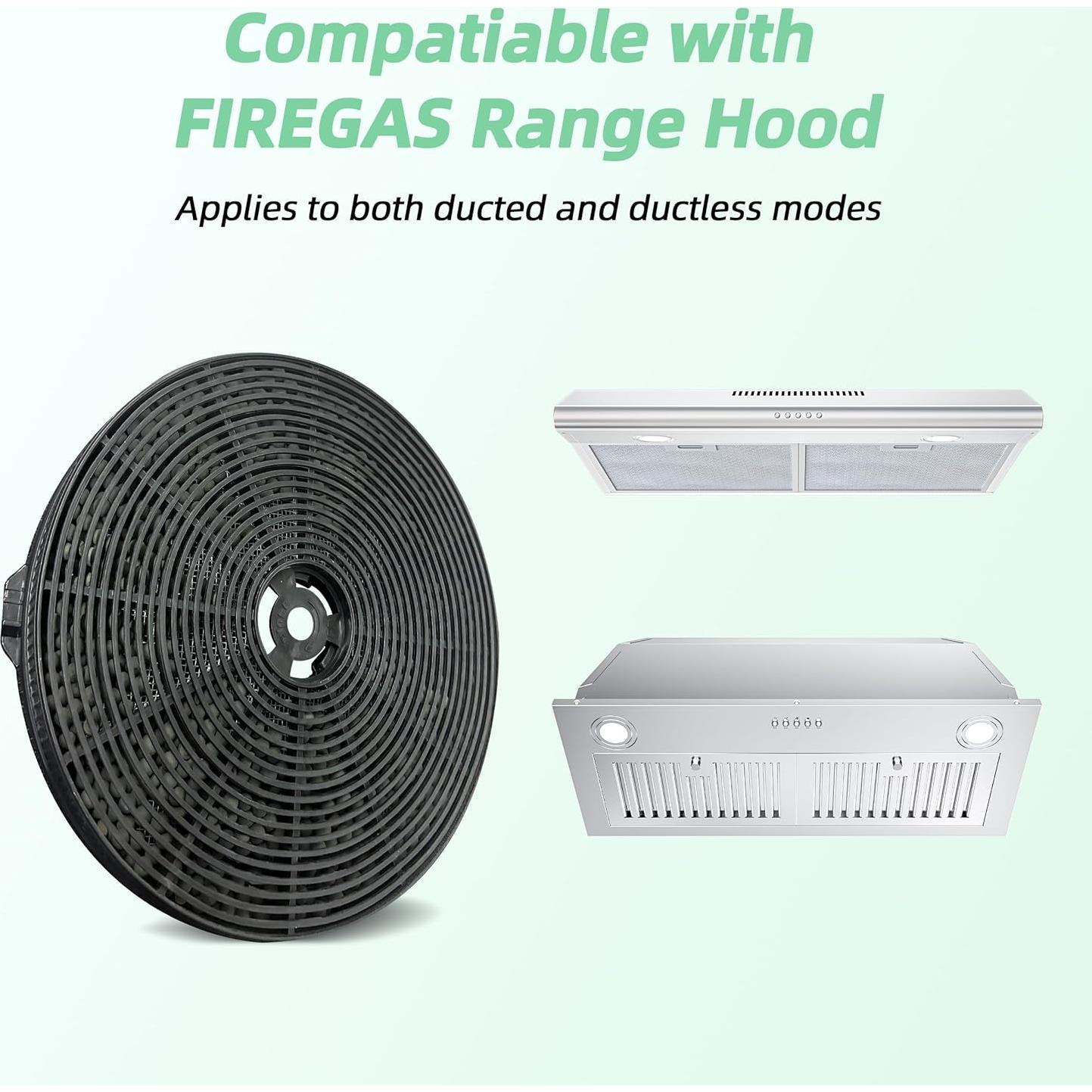 Filtro de Carbón Activado FIREGAS CC170 - 2 Pzs para Campana