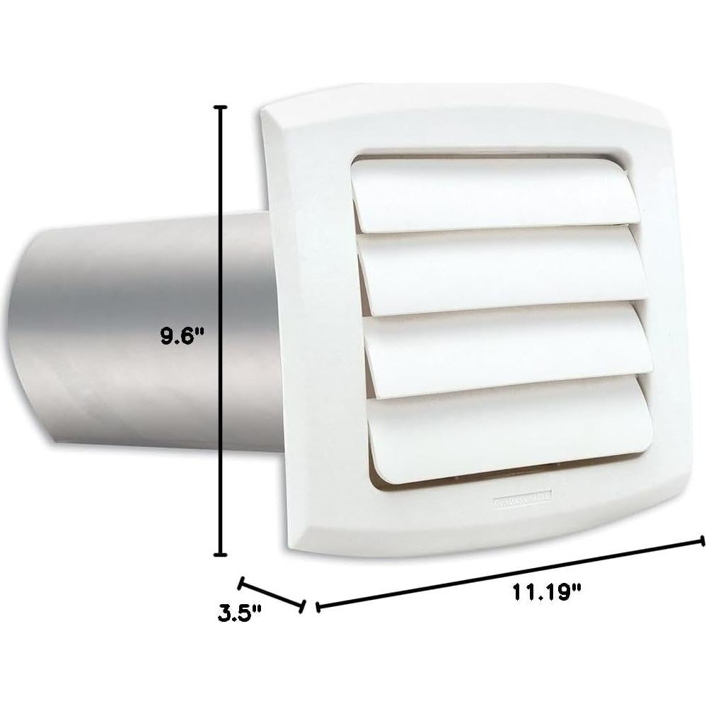Campana de Ventilación Louvered Blanca 15.24 cm Dundas Jafine