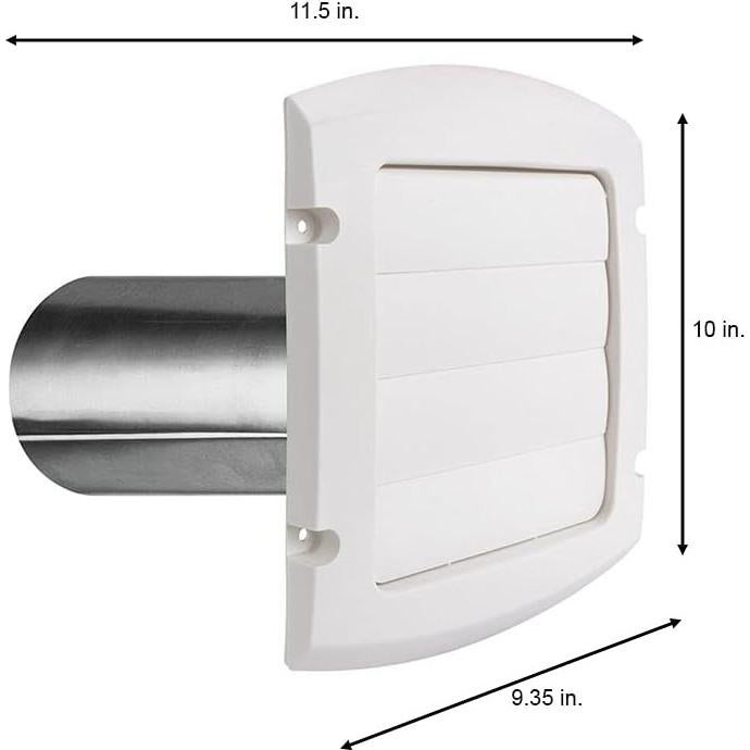 Campana de Ventilación Louvered Blanca 15.24 cm Dundas Jafine