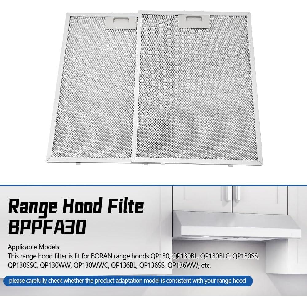 Paquete de 2 Filtros de Grasa TWDRET BPPFA30 30.2x41.4 cm