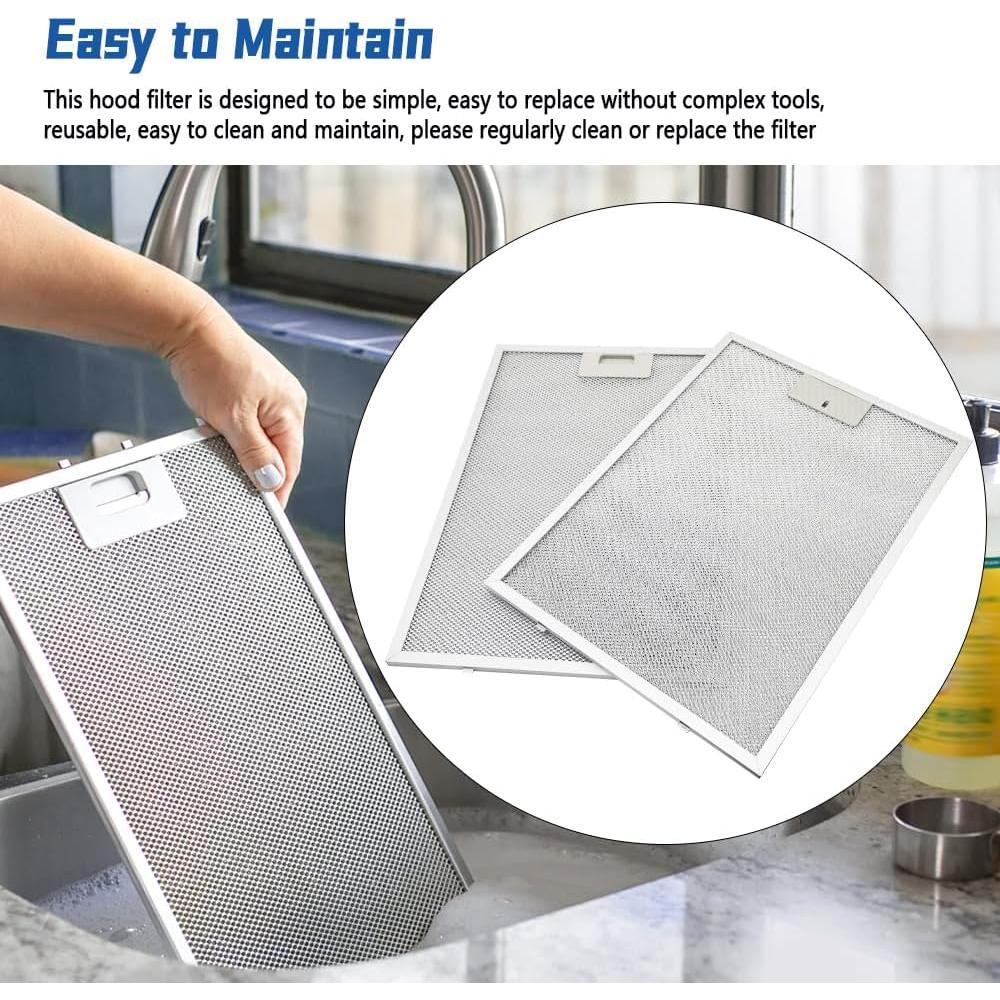 Paquete de 2 Filtros de Grasa TWDRET BPPFA30 30.2x41.4 cm