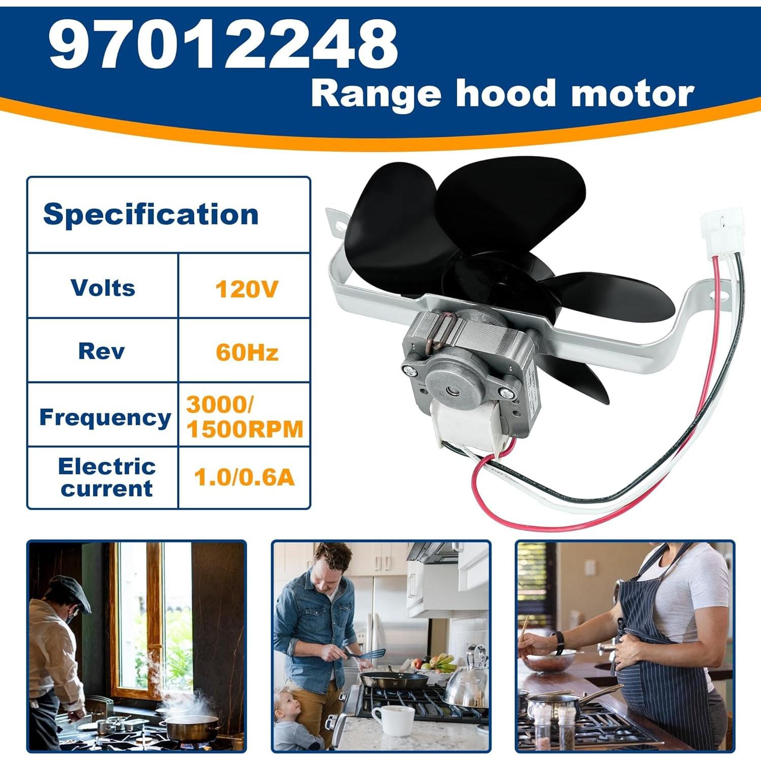 Motor de Ventilador Campana Extractora Romalon 97012248 120V