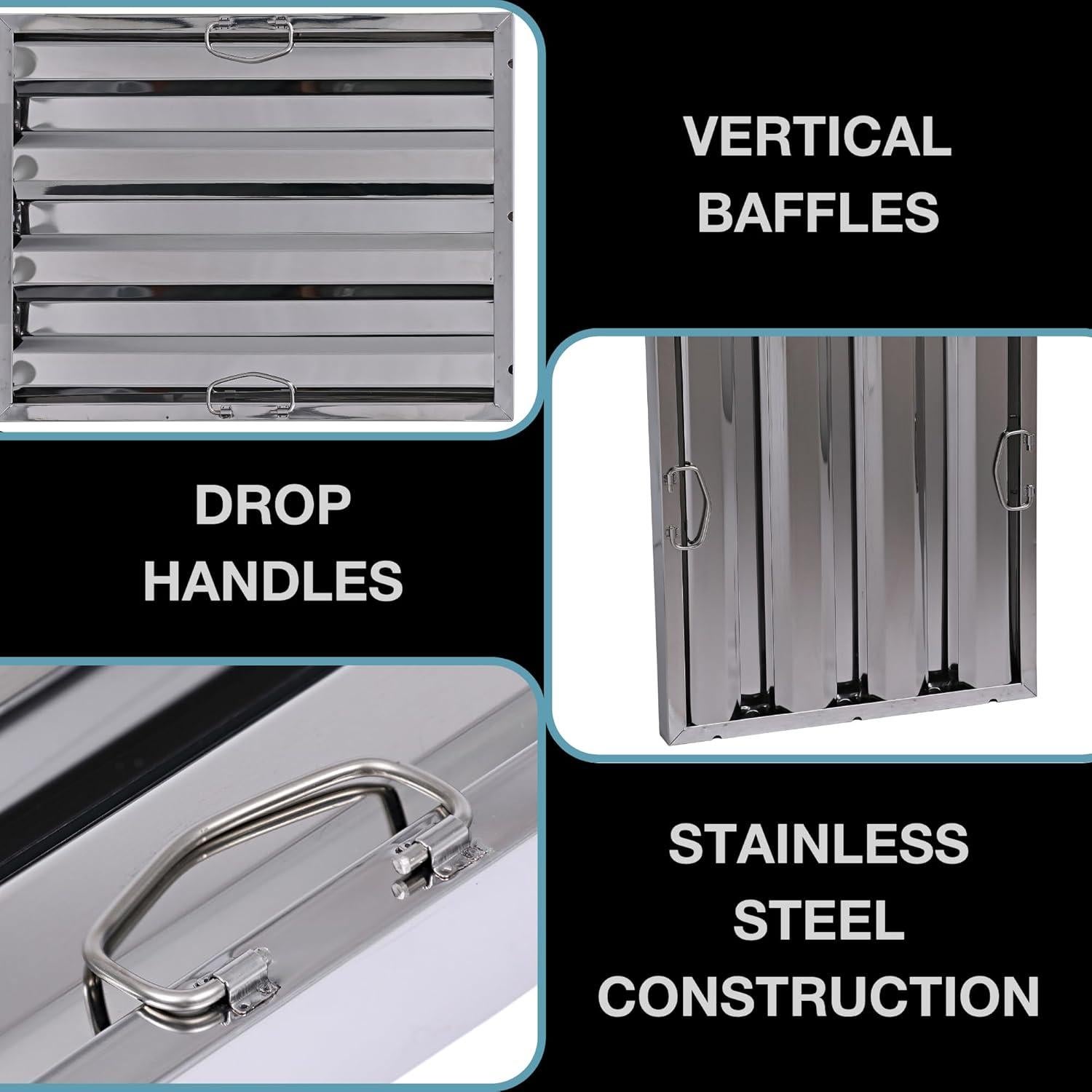 Filtro de Campana Comercial Allmont 40.6 x 50.8 cm Acero Inoxidable