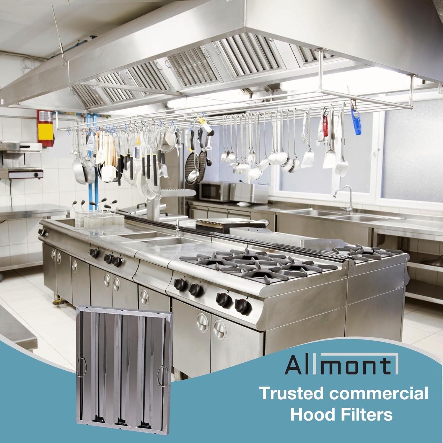 Filtro de Campana Comercial Allmont 40.6 x 50.8 cm Acero Inoxidable