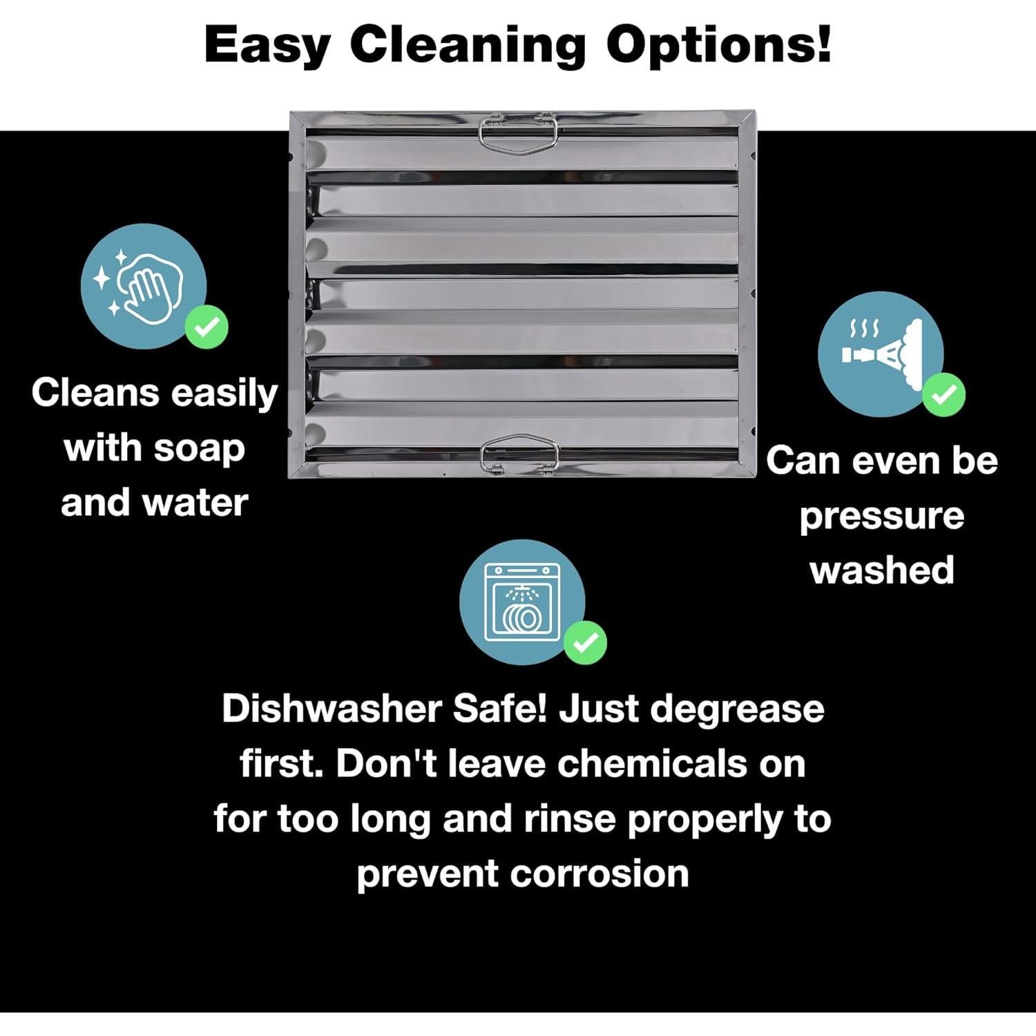 Filtro de Campana Comercial Allmont 40.6 x 50.8 cm Acero Inoxidable