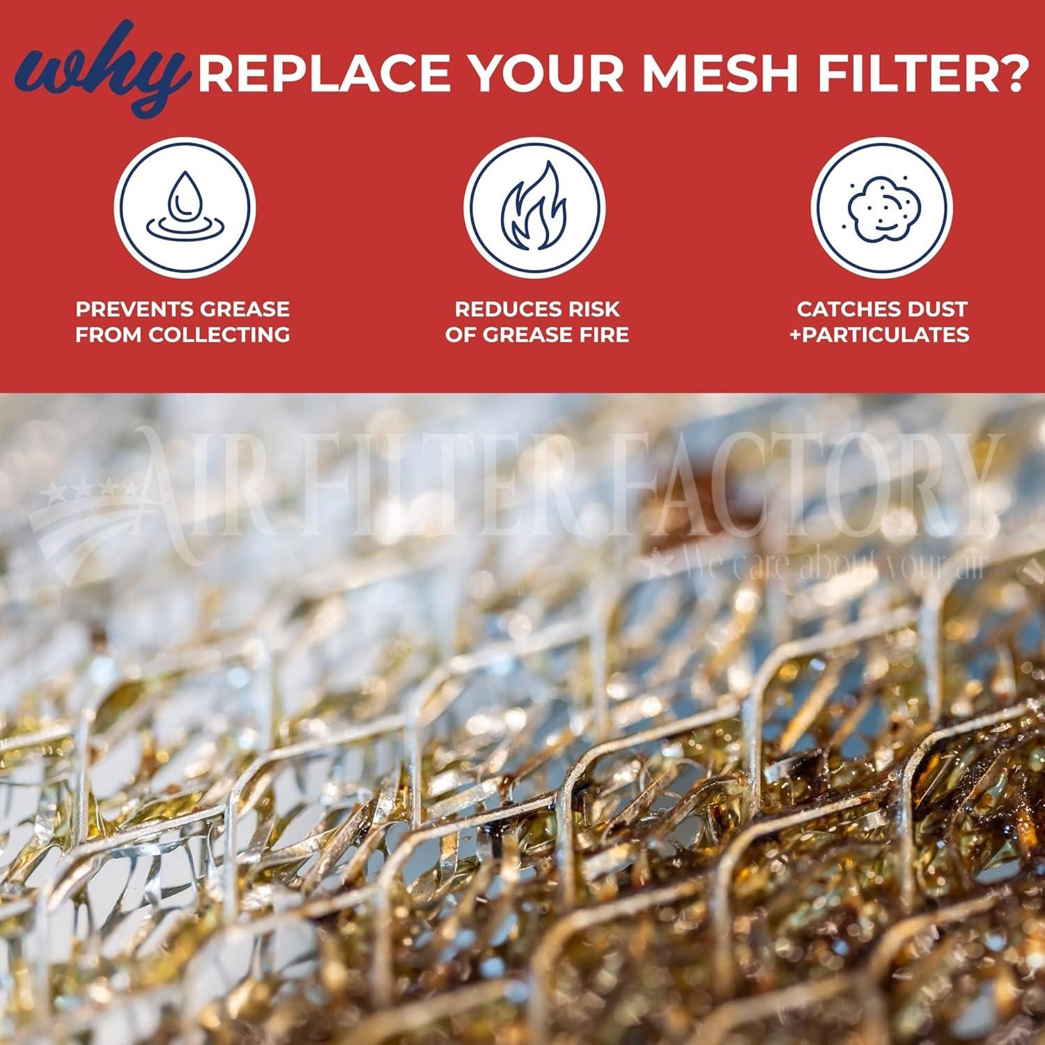 Filtro de Grasa para Campana Extractora Fábrica de Filtros 19.4x35.9 cm