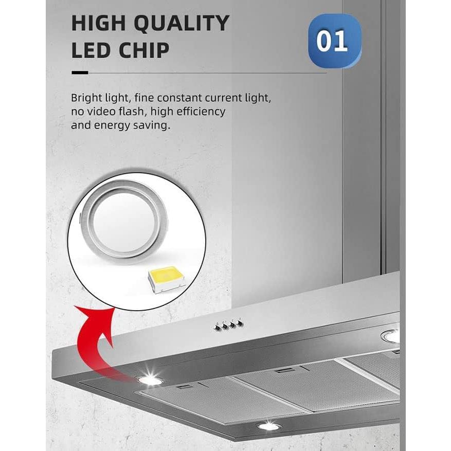 Paquete de 2 Bombillas LED LIDESEN 12V 1.5W 68mm Blanco Cálido