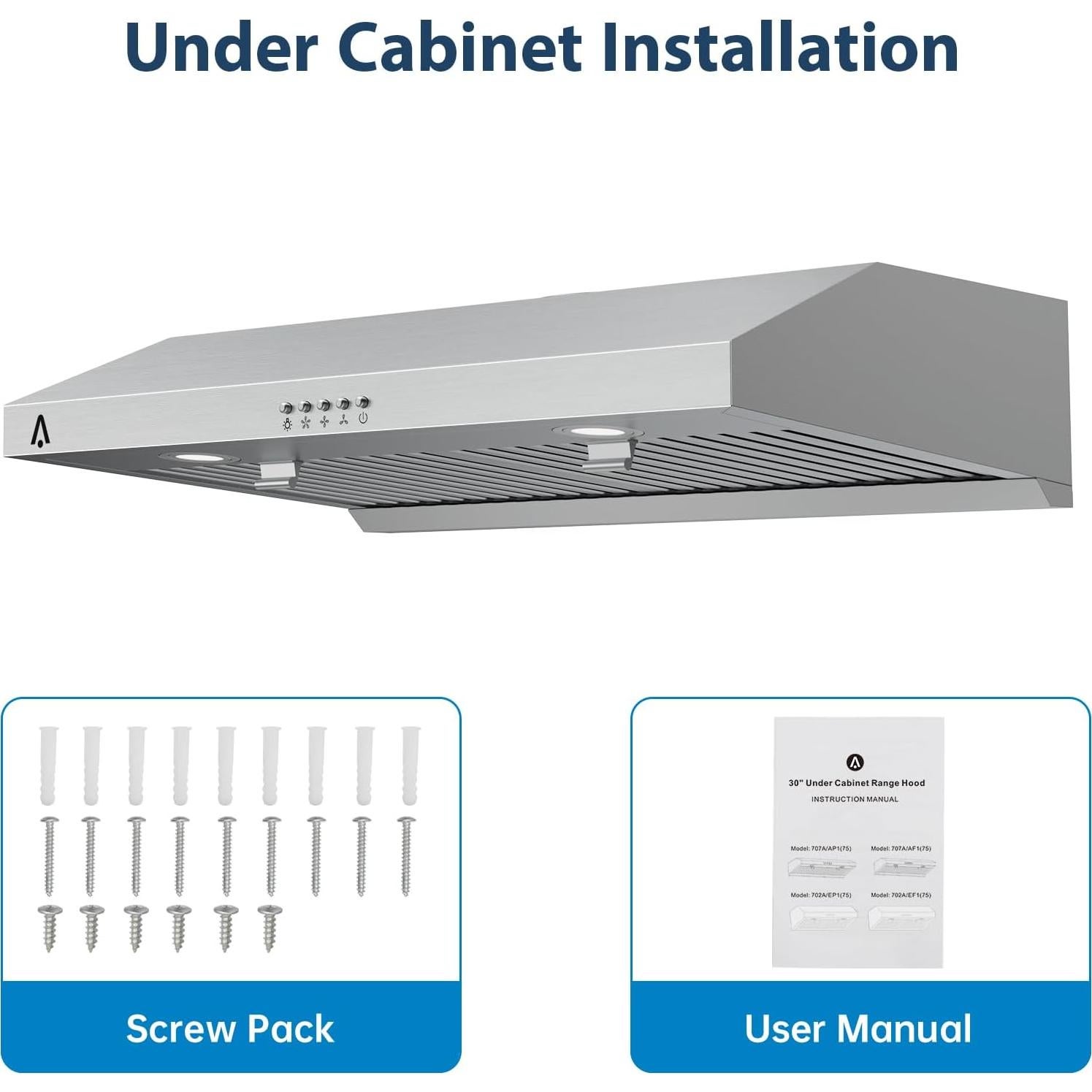 Campana Extractora GarveeTech 30" Acero Inoxidable 400 CFM