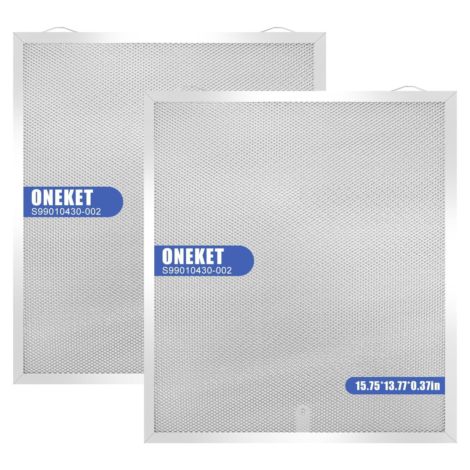 Filtro de Campana Extractora Oneket S99010430-002 2-Pack