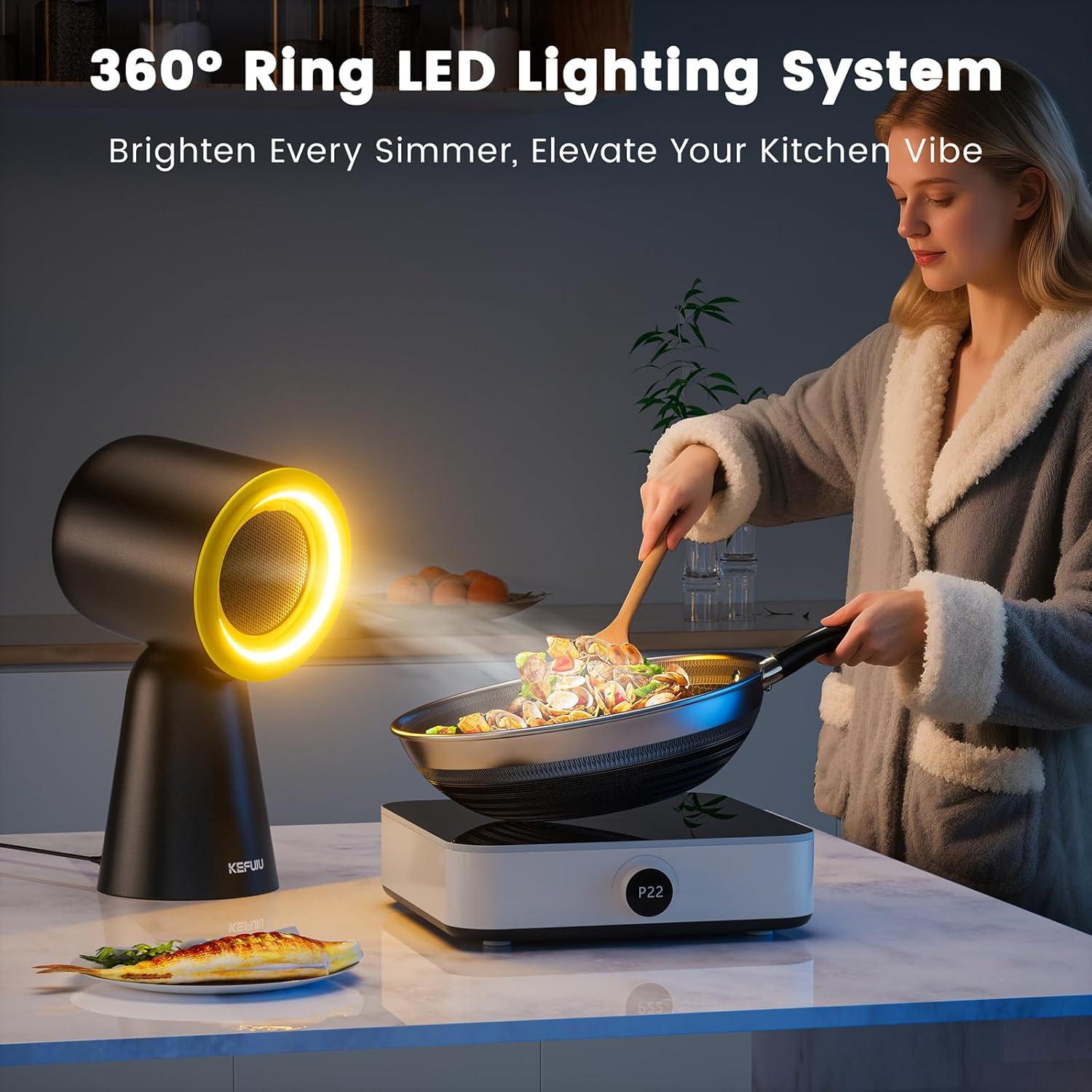 Campana Extractora Portátil KefuJu CZP-2503B 3 Velocidades