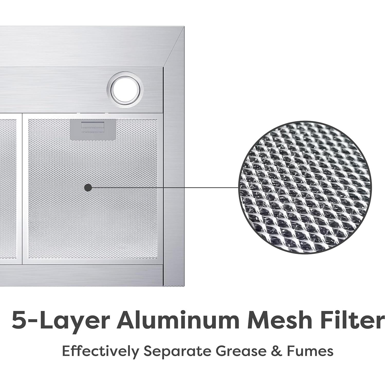 Campana Extractora CIARRA 76 cm Acero Inoxidable 760 m3/h