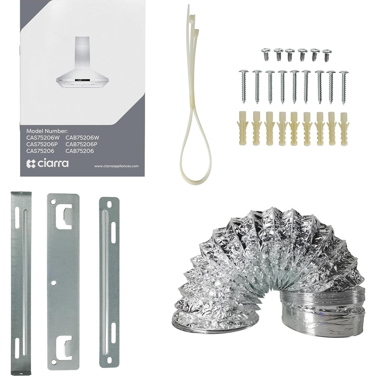 Campana Extractora CIARRA 76 cm Acero Inoxidable 760 m3/h