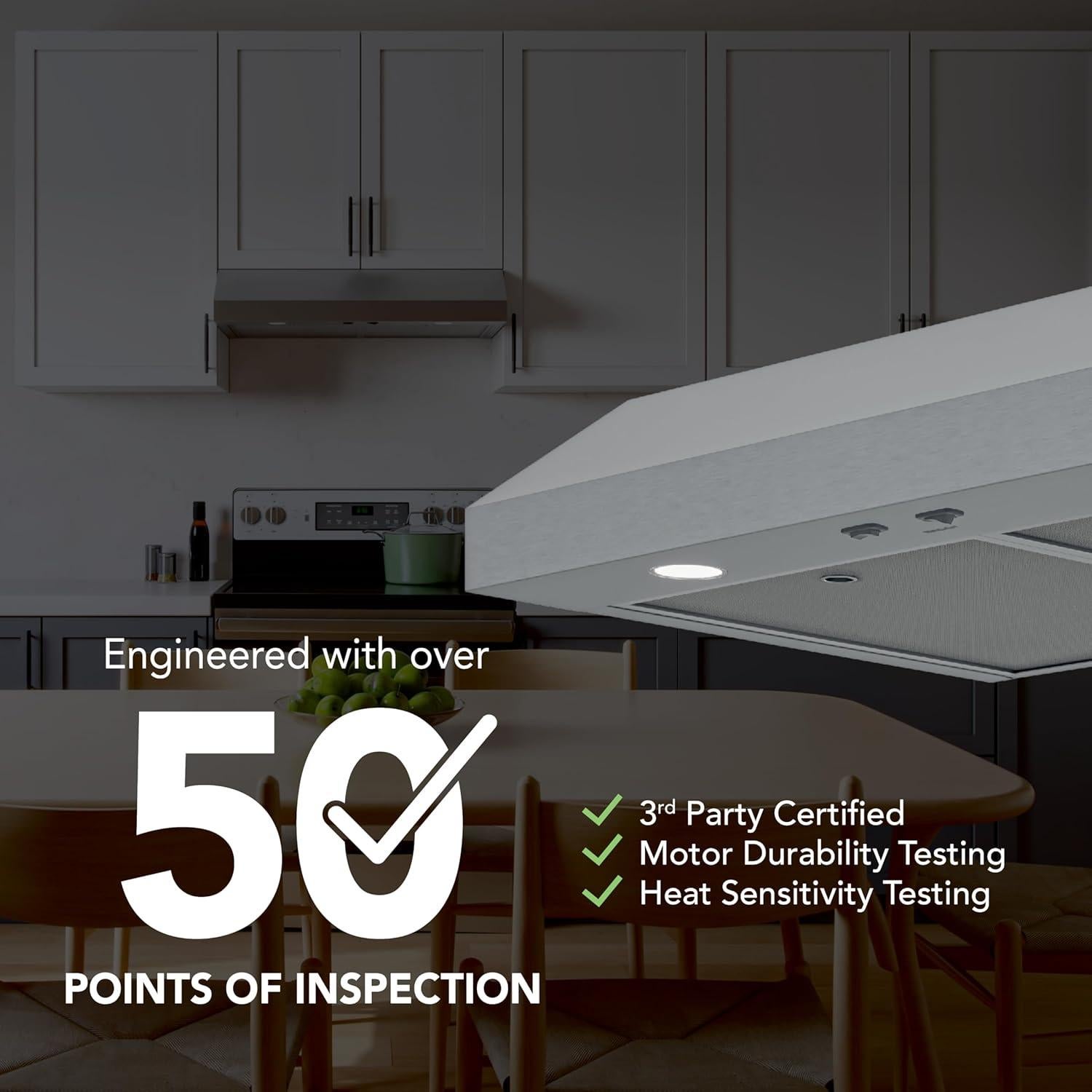 Campana Extractora Bajo Gabinete Broan-NuTone GLA1363SS 91cm Acero Inoxidable