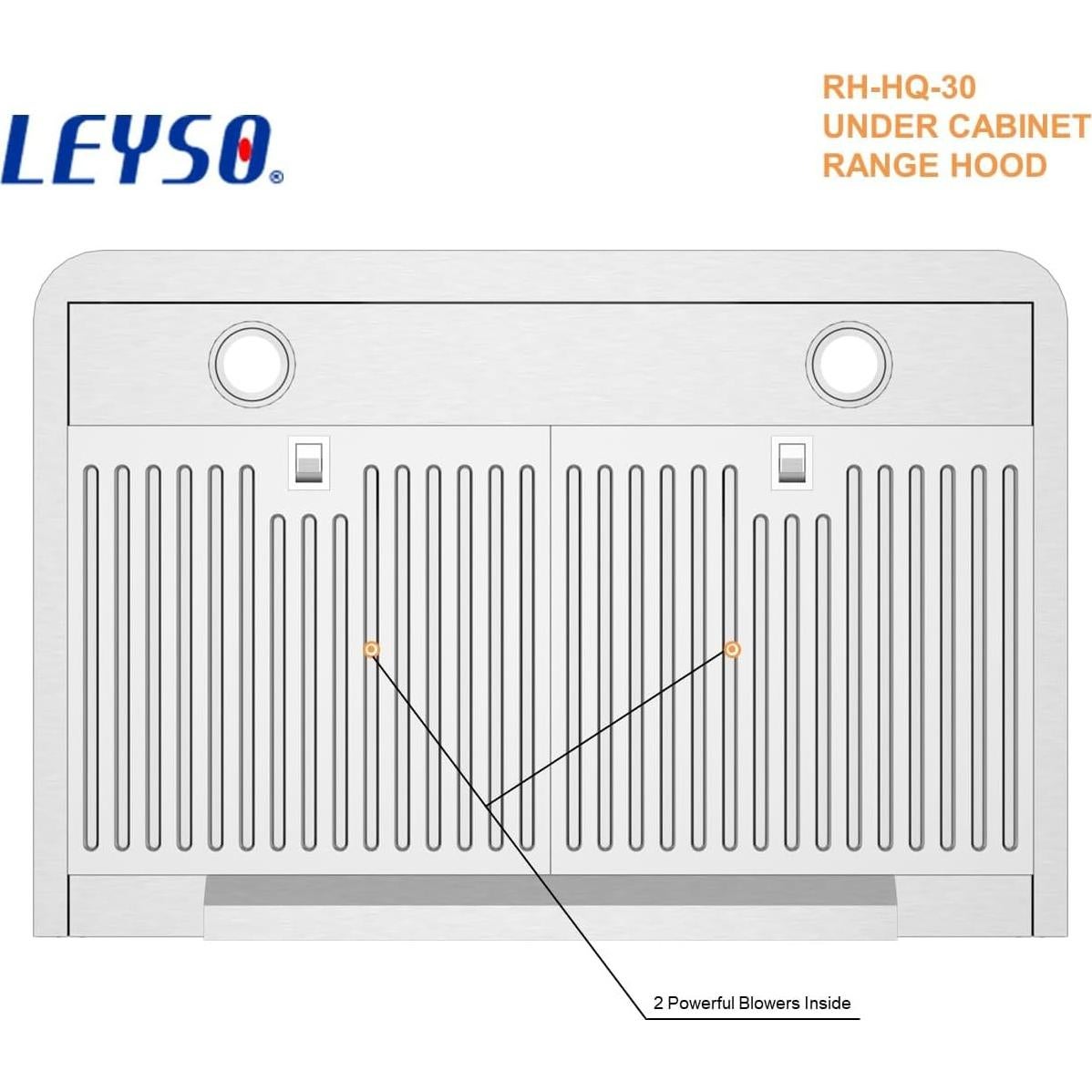 Campana Extractora Leyso 76.2 cm Acero Inoxidable 4 Velocidades