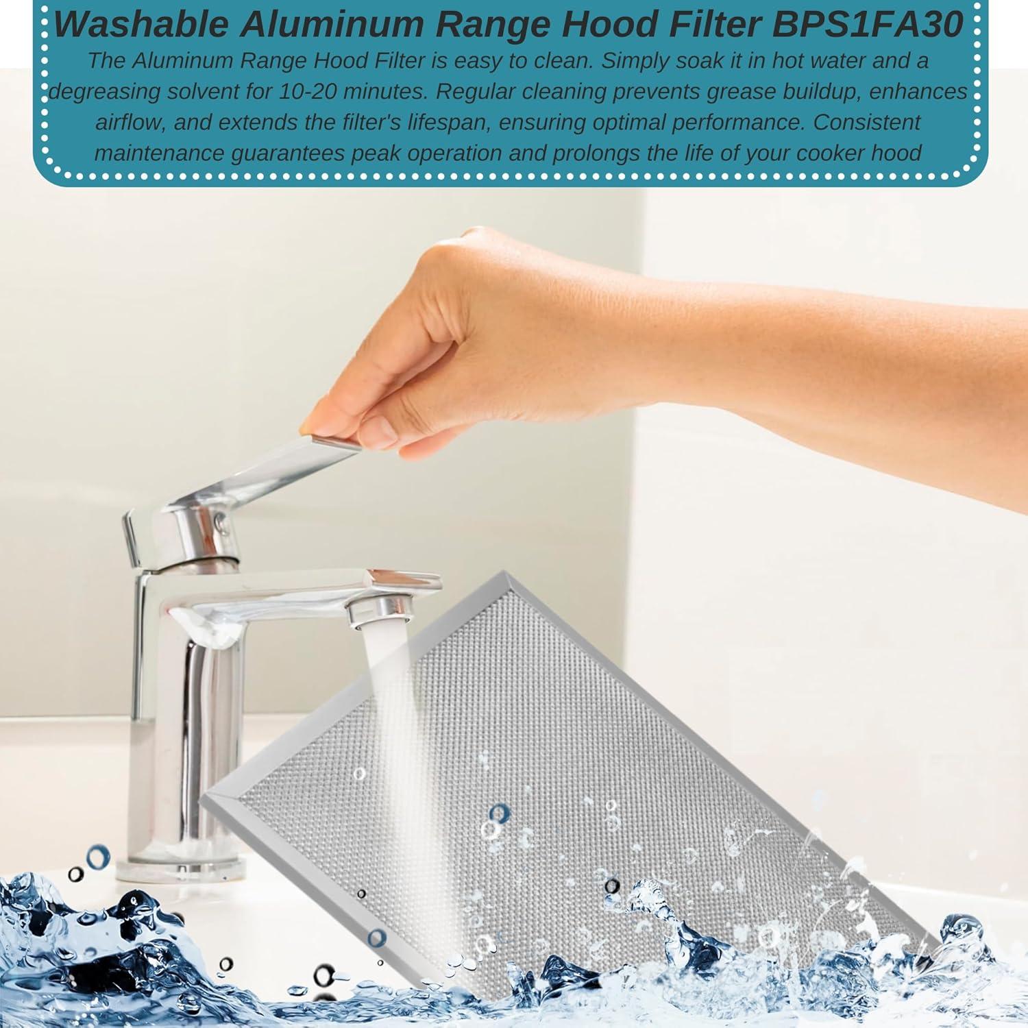 Filtro de Campana Extractora Broan BPS1FA30 - 36.2 x 29.8 x 0.96 cm - Paquete de 2