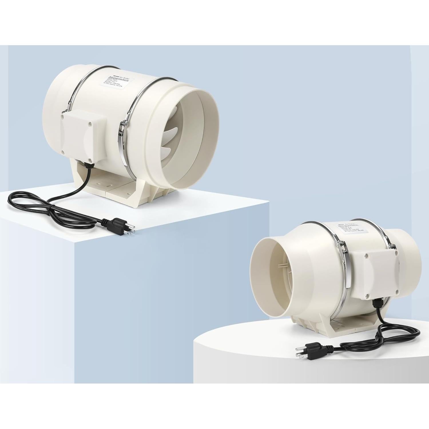 Ventilador de Conducto Nalle 8" con Controlador de Velocidad 168W