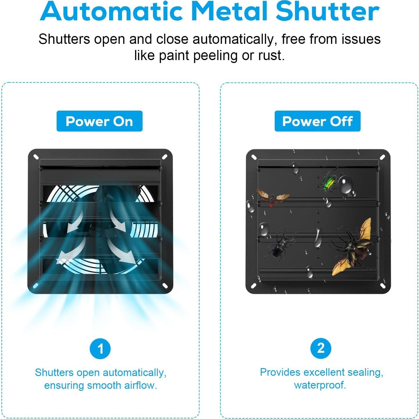 Ventilador de Escape AITECAC Airbird S10 10" 1600 RPM 5 Velocidades