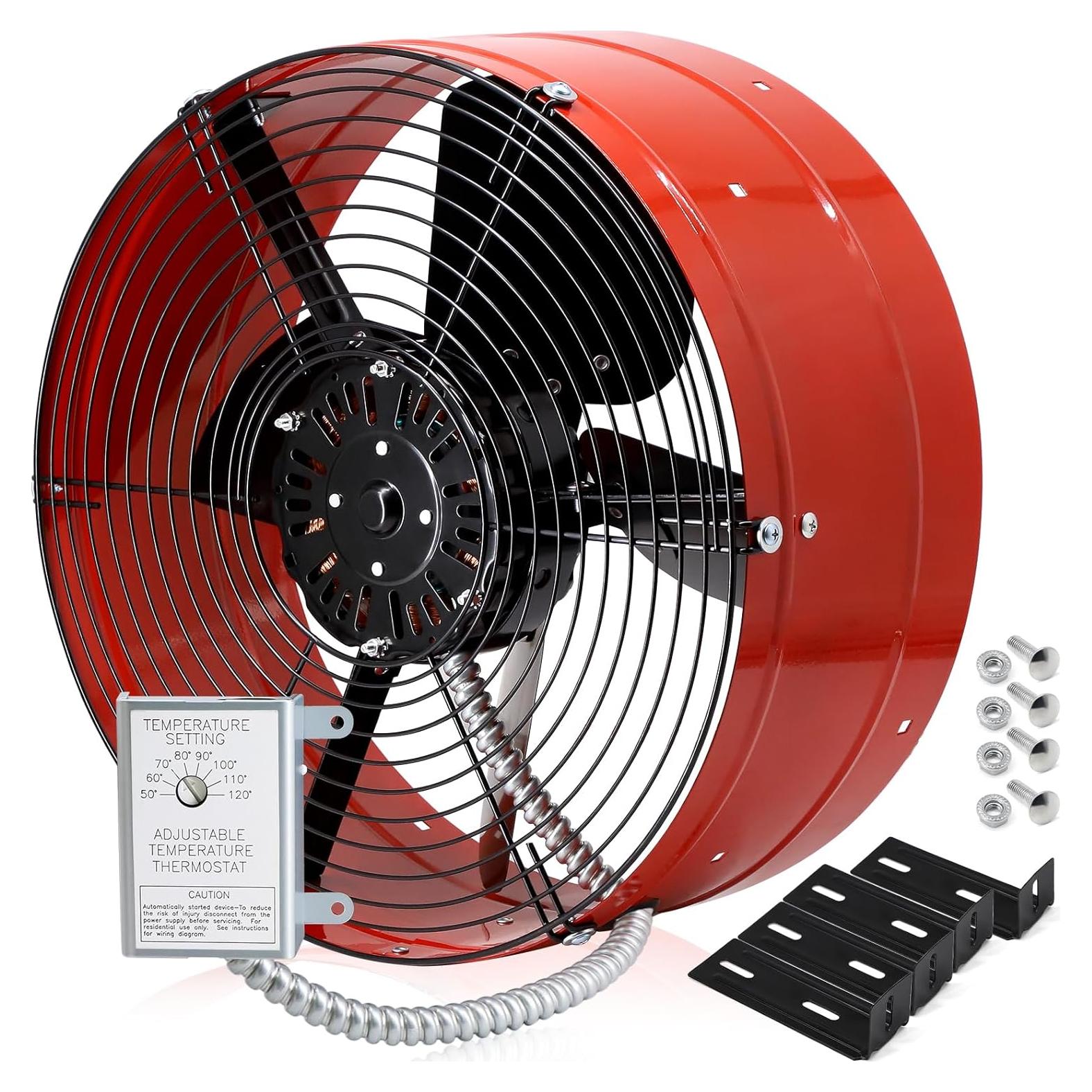 Ventilador de Tejado Hiorucet 1300 CFM con Termostato Ajustable