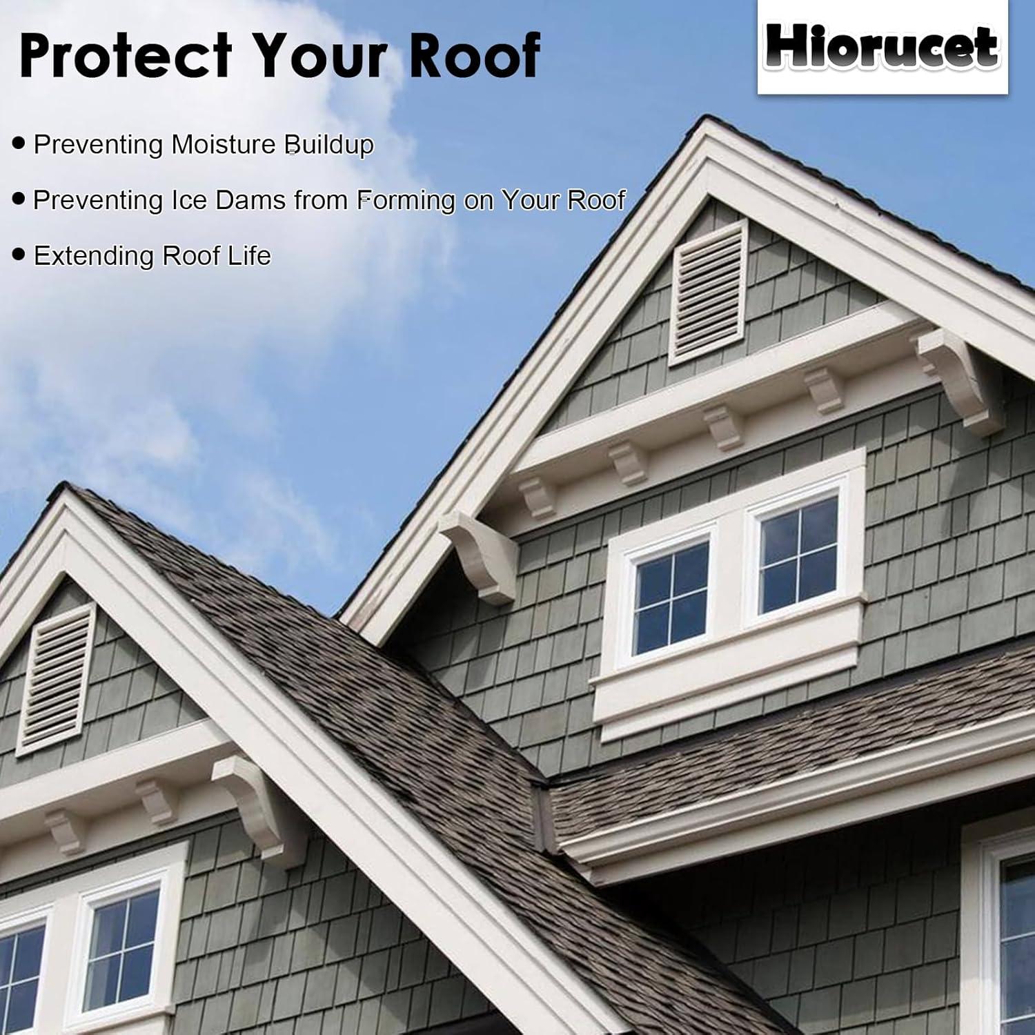 Ventilador de Tejado Hiorucet 1300 CFM con Termostato Ajustable