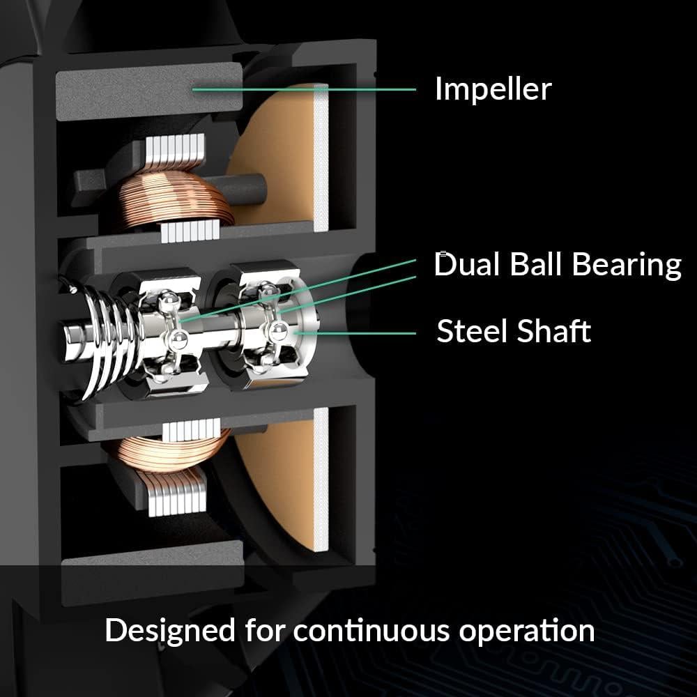 Ventilador ARCTIC P14 PWM PST CO 140mm Negro 200-1700 RPM