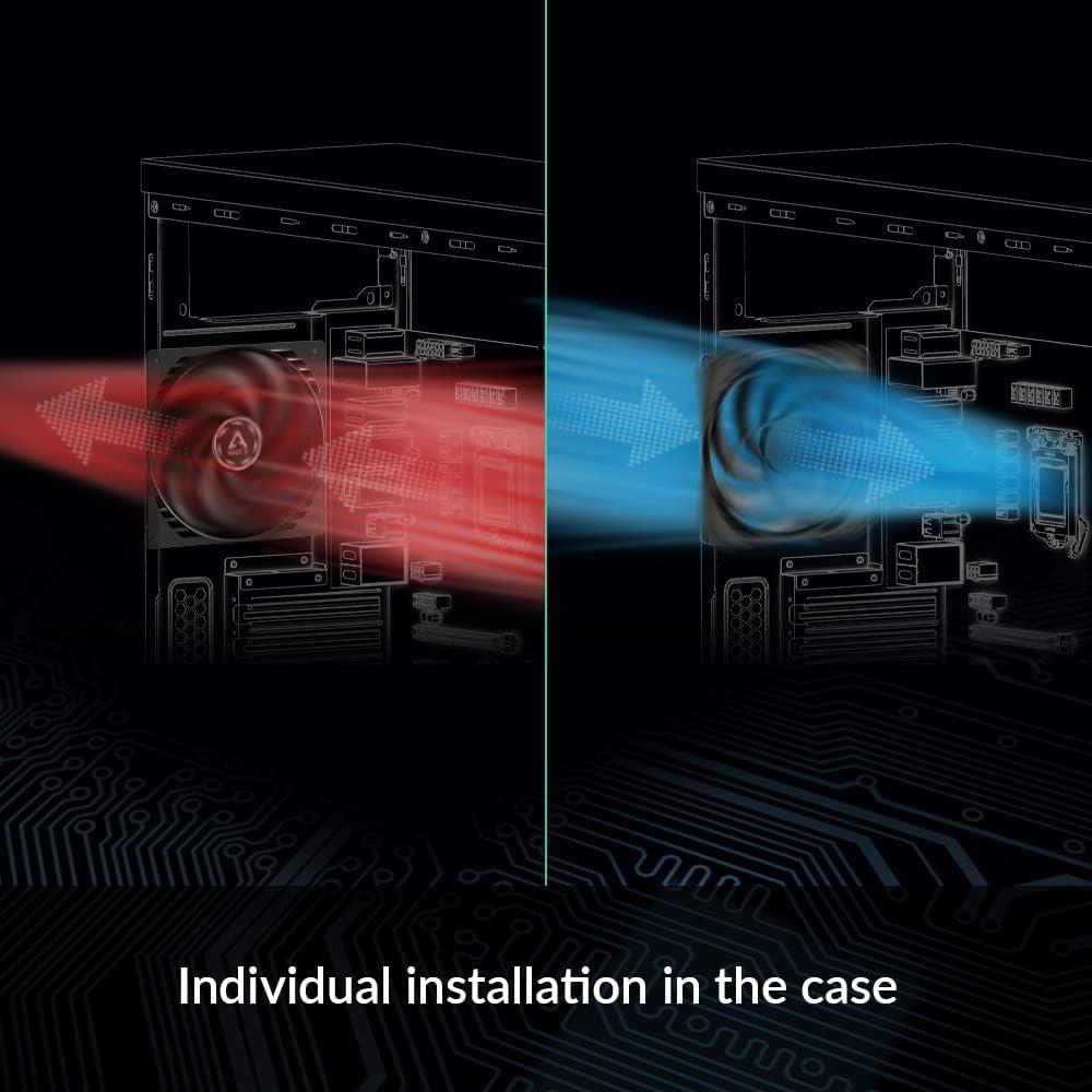 Ventilador ARCTIC P14 PWM PST CO 140mm Negro 200-1700 RPM