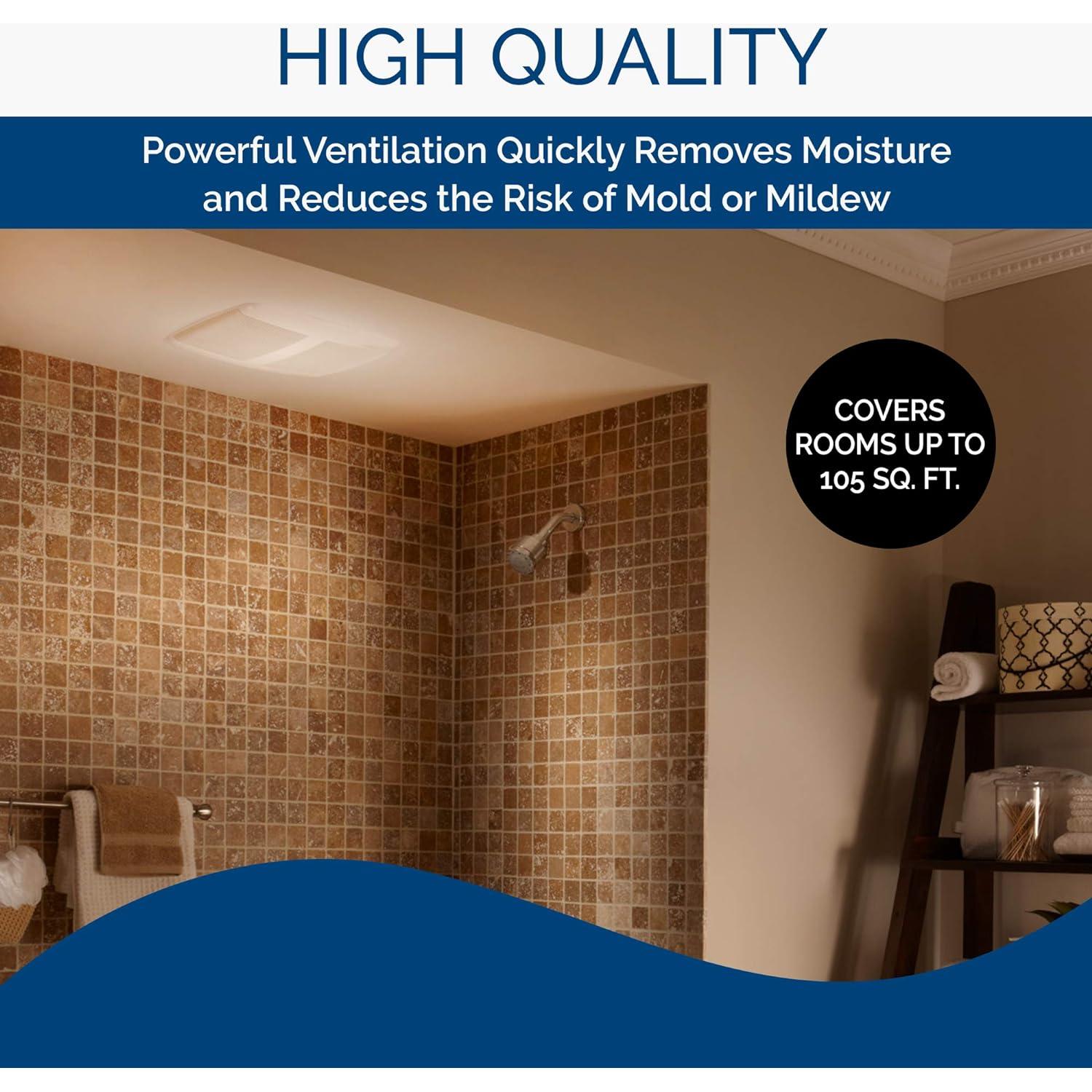 Ventilador de Extracción Broan-NuTone SPK110 con Altavoz Bluetooth 110 CFM