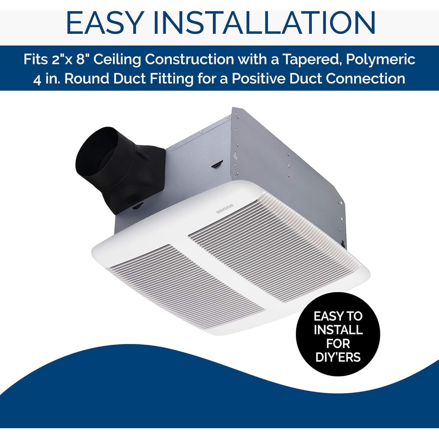 Ventilador de Extracción Broan-NuTone SPK110 con Altavoz Bluetooth 110 CFM