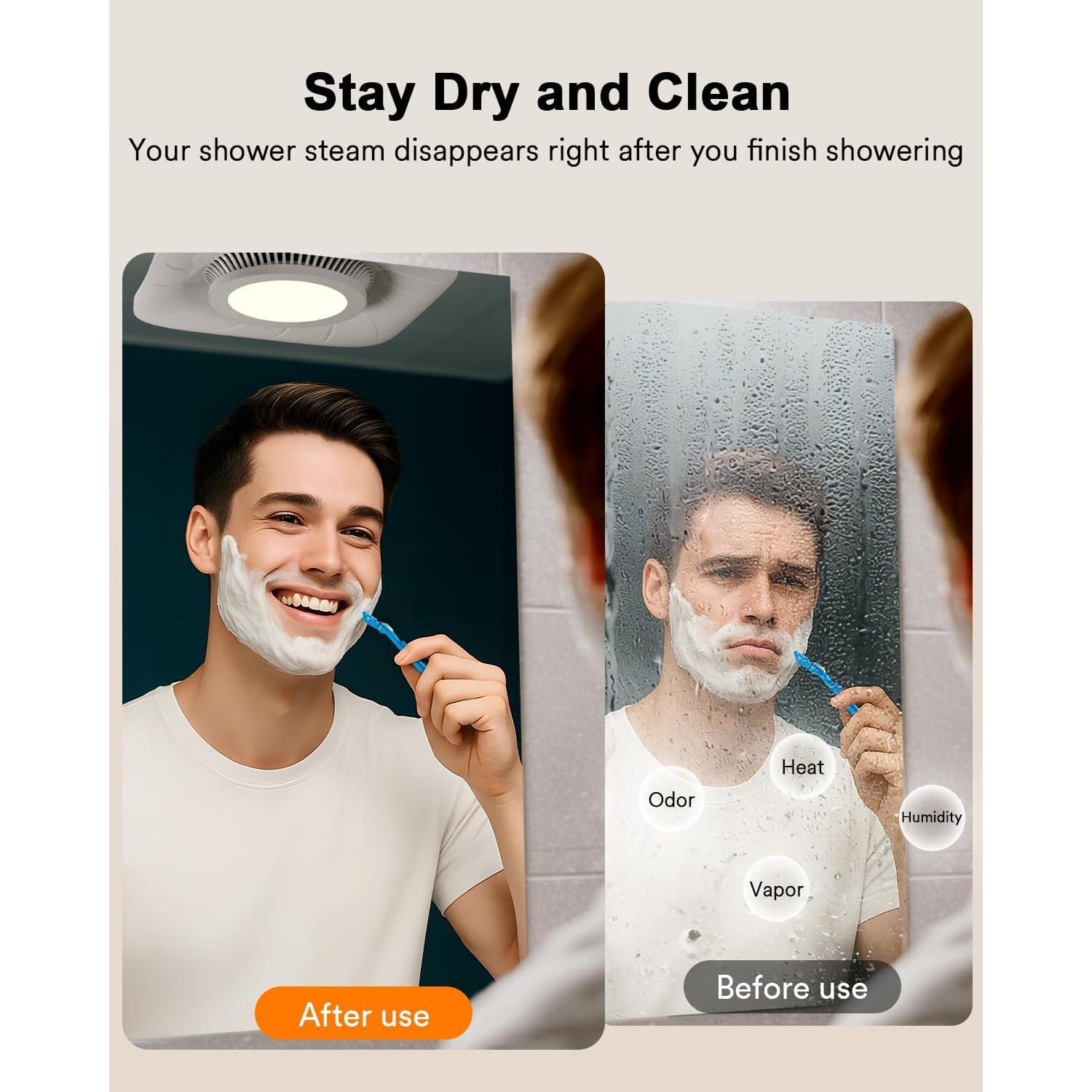 Ventilador de Baño Inteligente Lumary L-BFL12A1 con Luz LED 1000LM