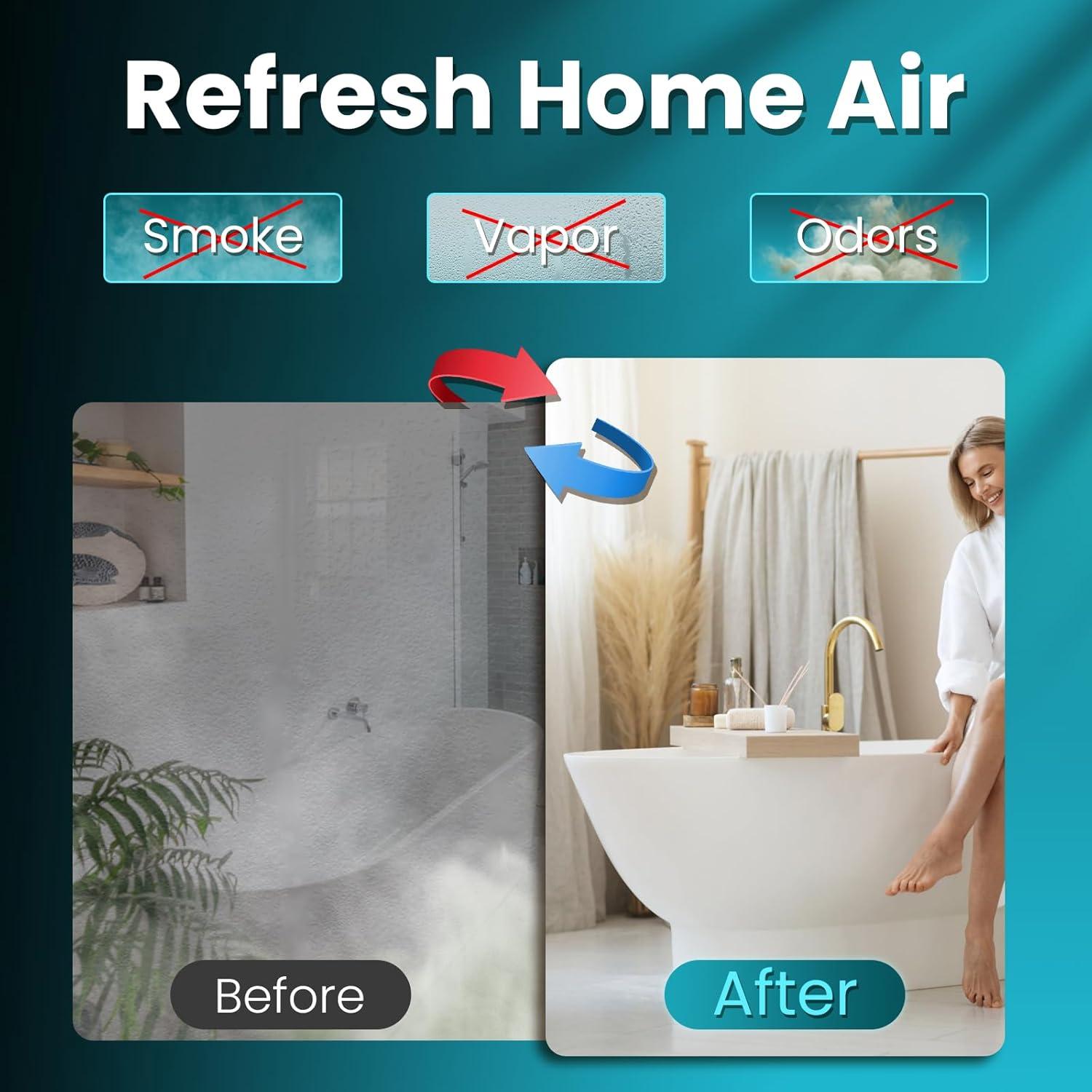 Ventilador de Baño HG Power 8" Reversible 3 Velocidades 2300RPM