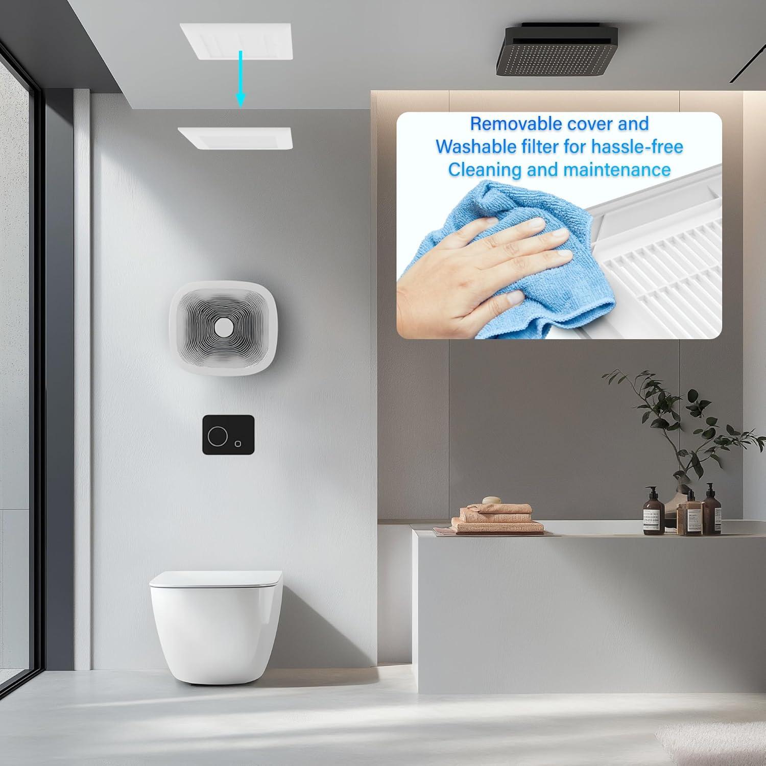 Ventilador de Escape JULLISON 100 CFM para Baño y Hogar