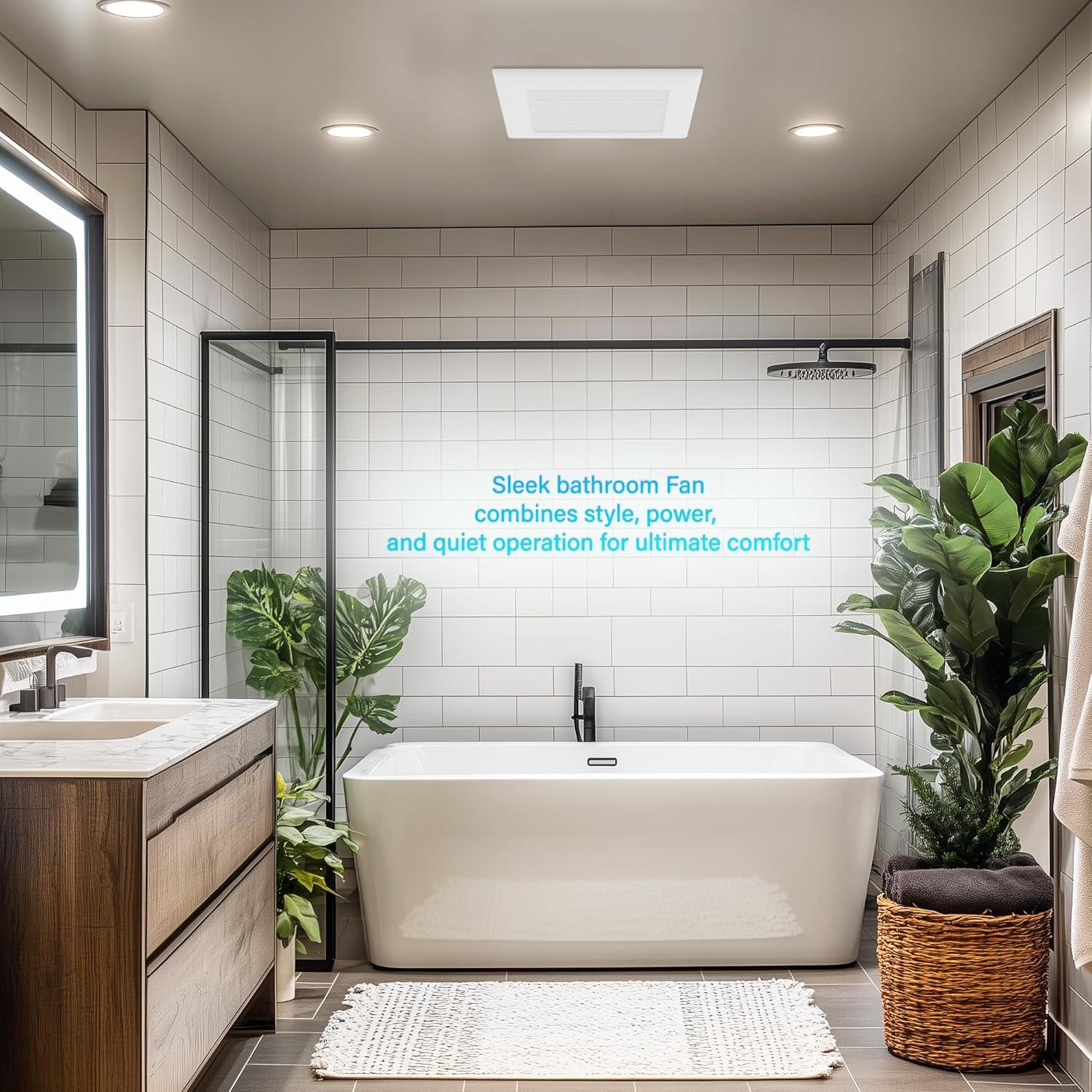 Ventilador de Escape JULLISON 100 CFM para Baño y Hogar