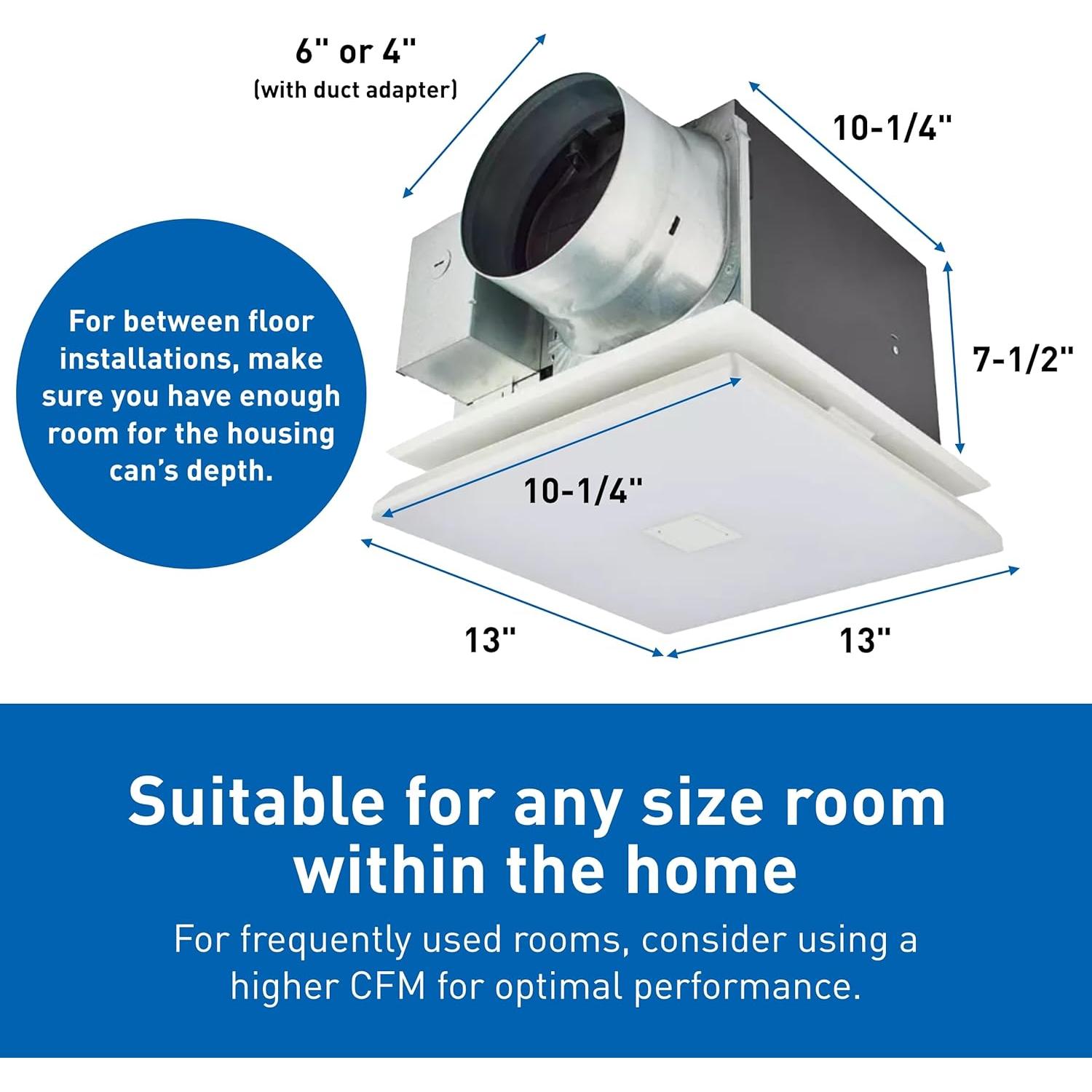 Ventilador Extractor de Techo Panasonic WhisperGreen 110 CFM
